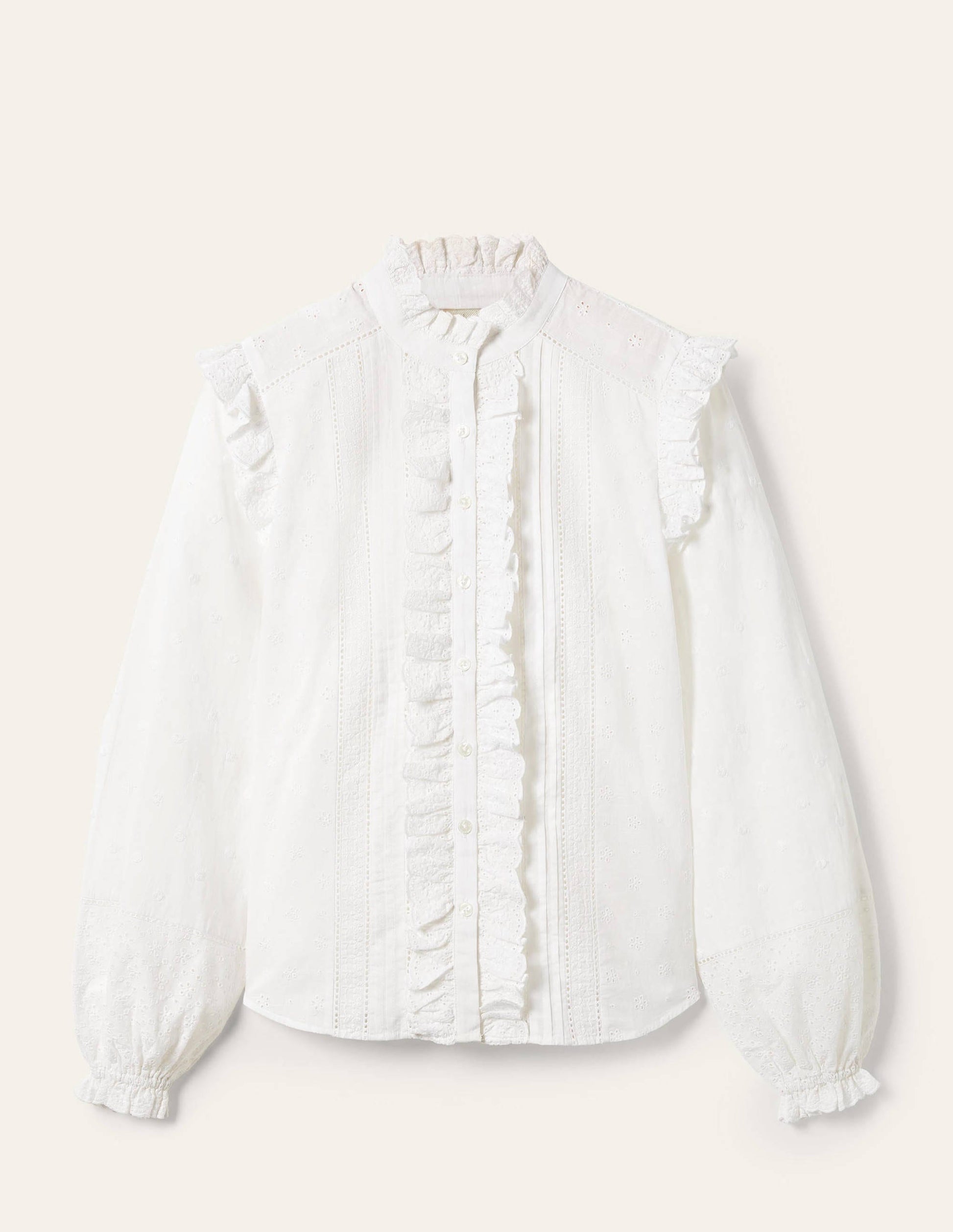Iris Broderie Shirt-White-6