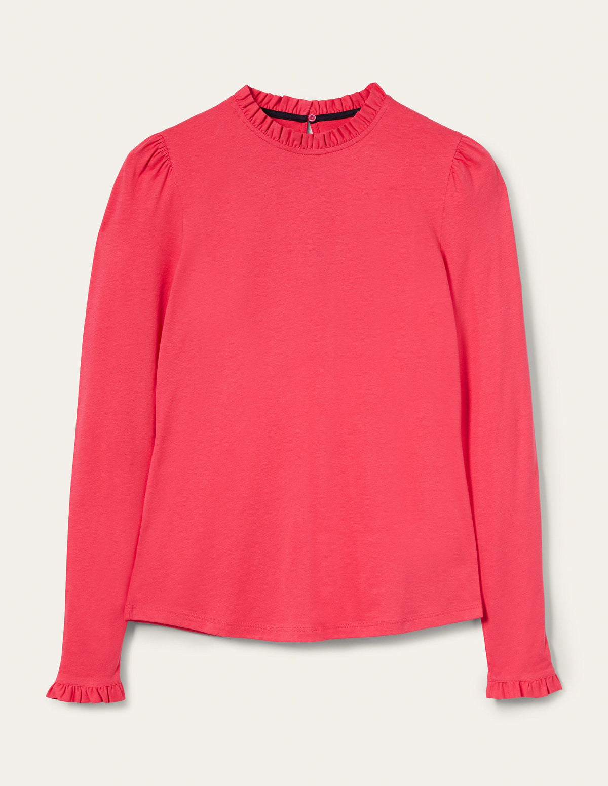 Supersoft Frill Detail Top-Radish-6