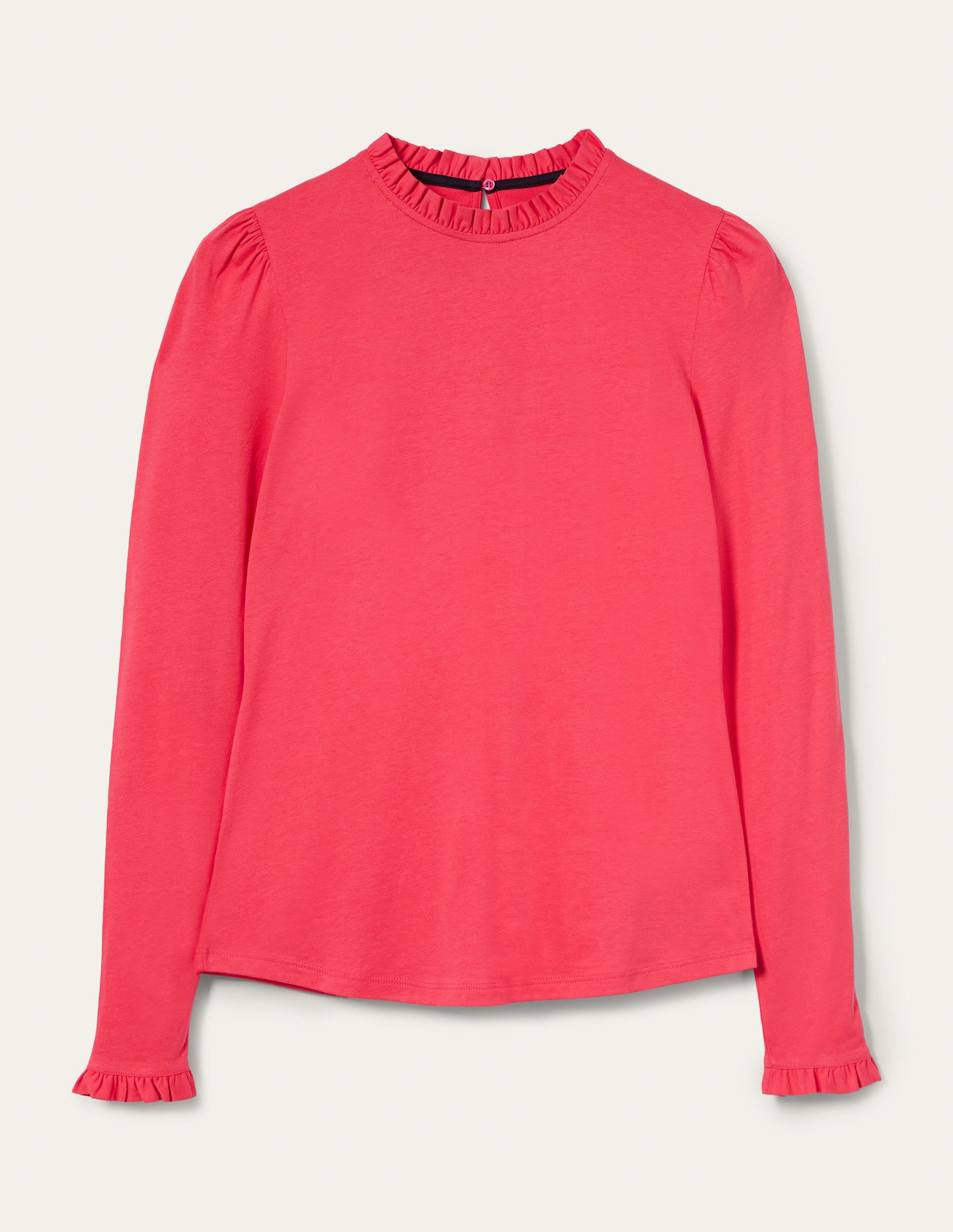 Supersoft Frill Detail Top-Radish - Image 6