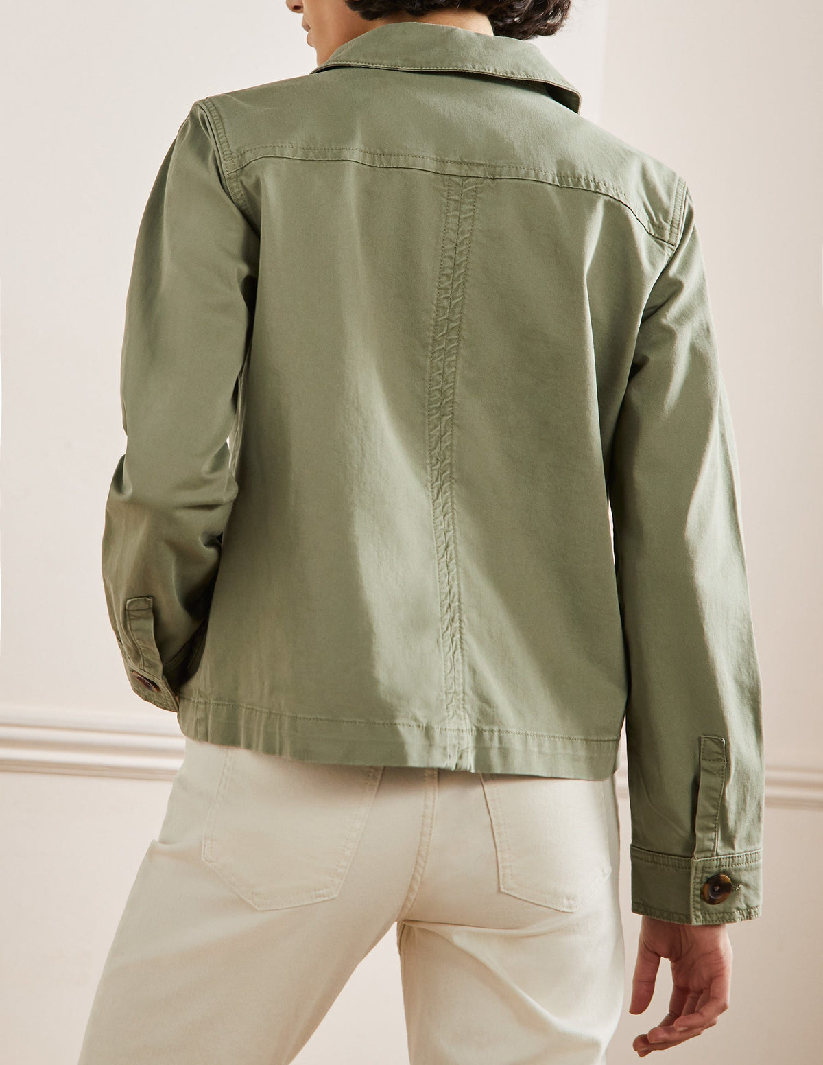 Patch Pocket Chore Jacket-Rainforest Green - Image 3
