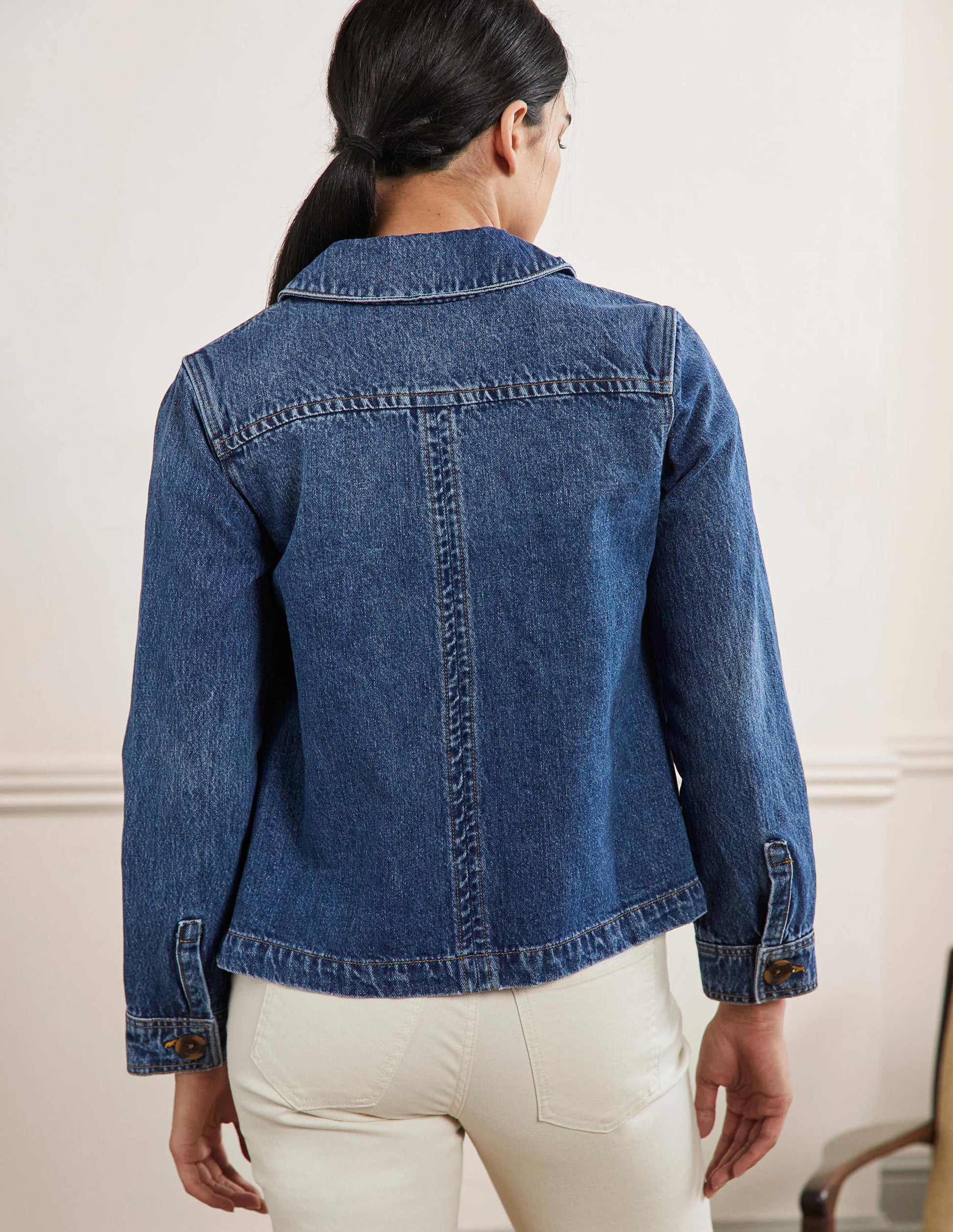 Patch Pocket Chore Jacket-Mid Vintage-3