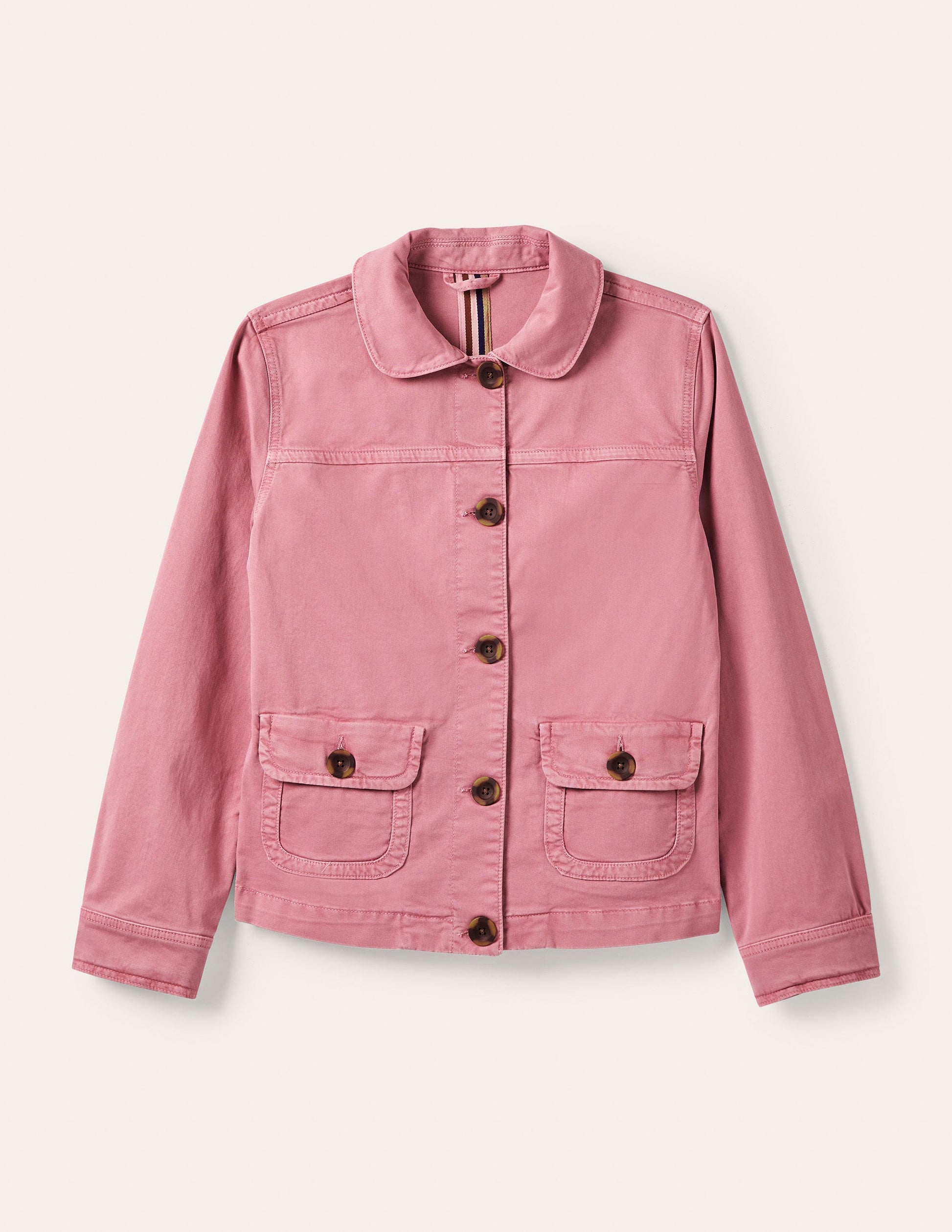 Patch Pocket Chore Jacket-Cherry Smoothie-5