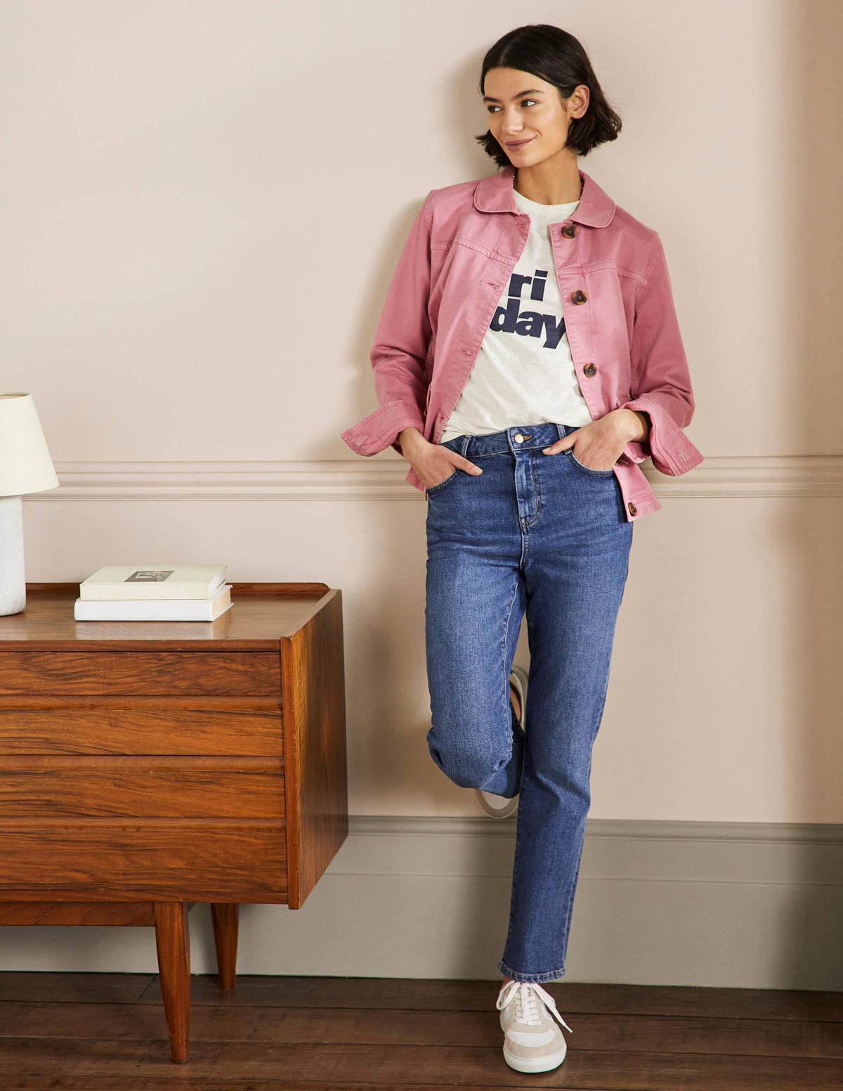 Patch Pocket Chore Jacket-Cherry Smoothie-4
