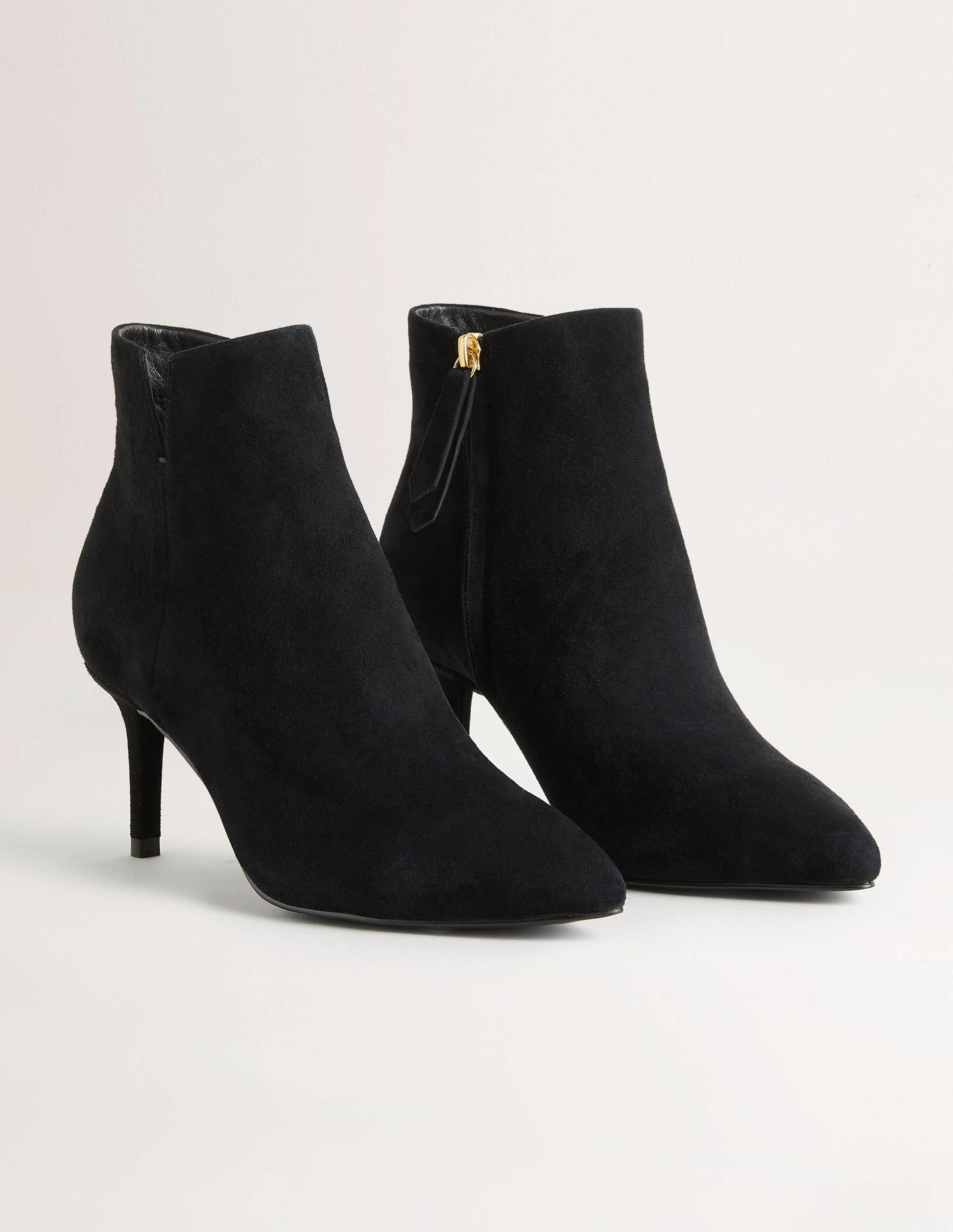 Suede Ankle Boots-Black-2