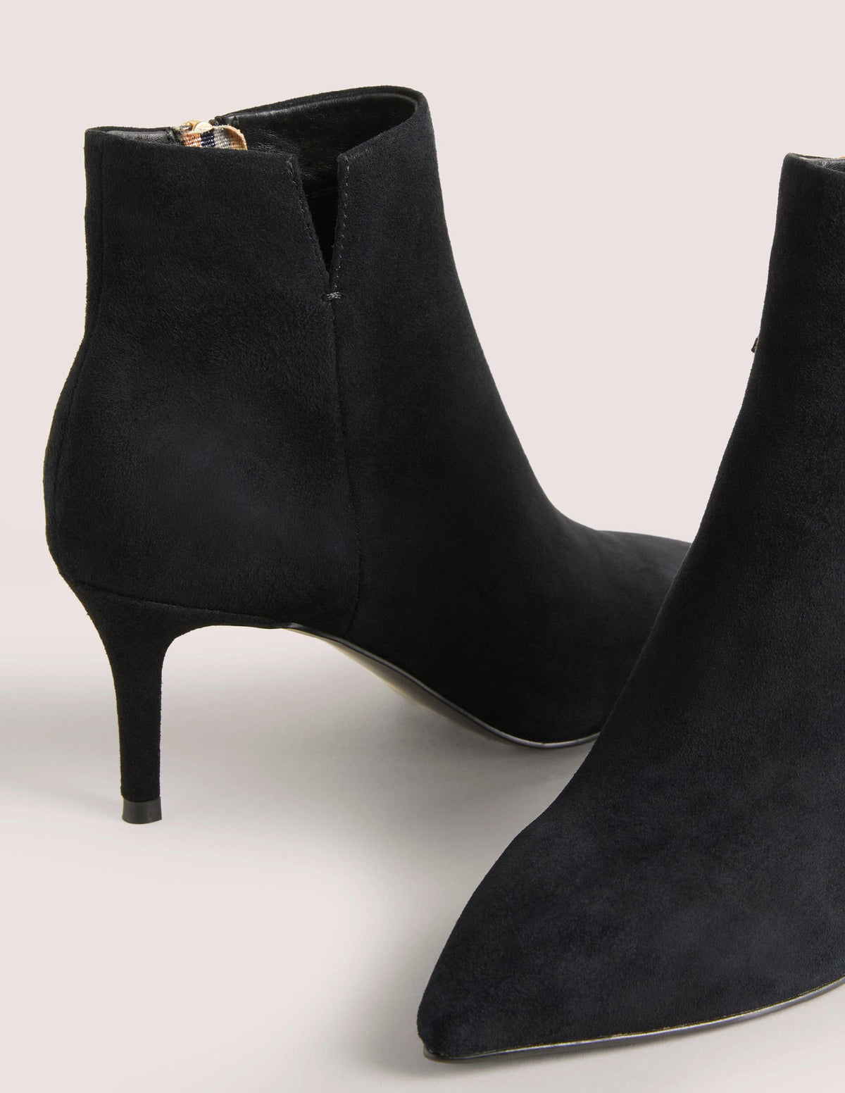 Suede Ankle Boots-Black - Image 3