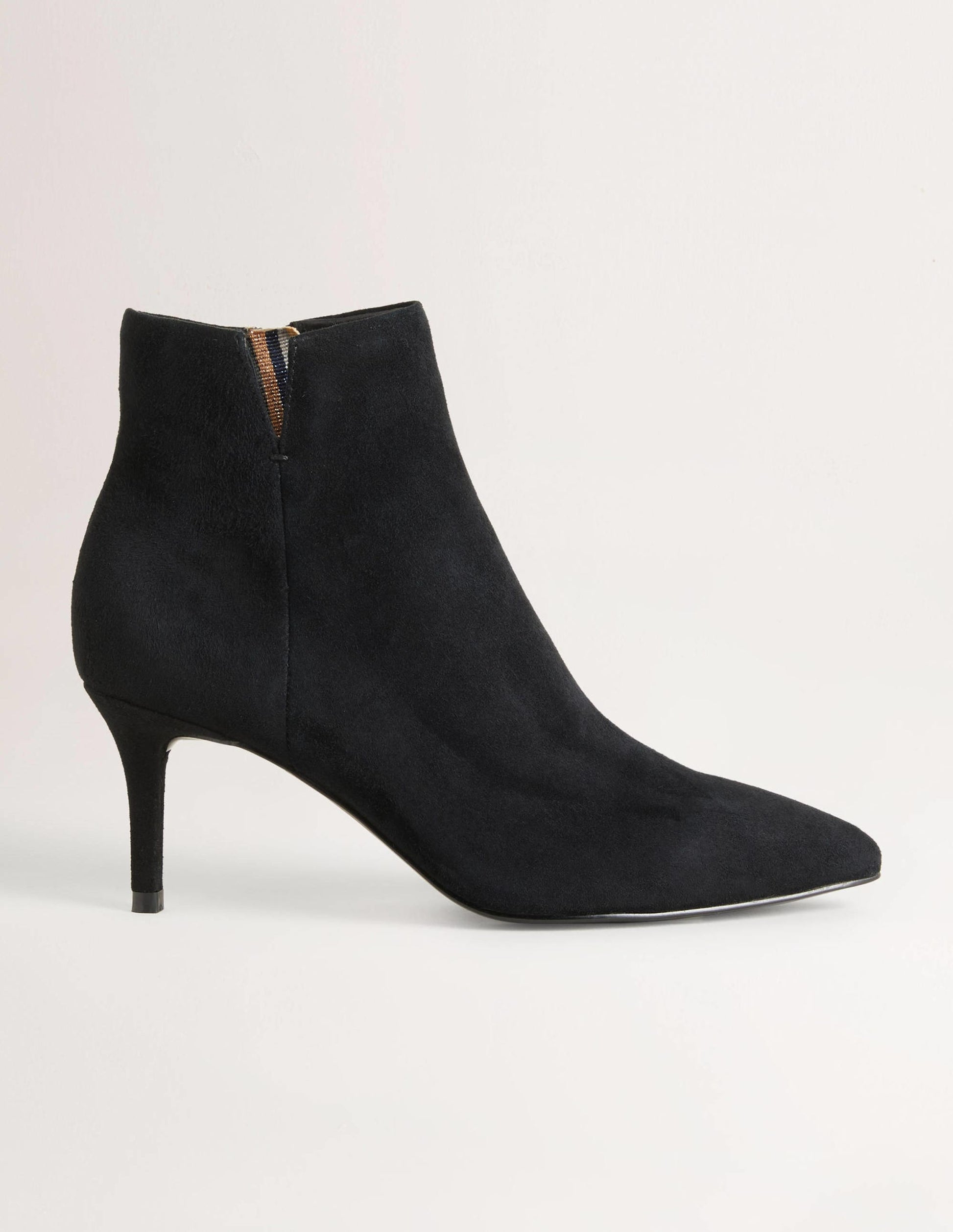 Suede Ankle Boots-Black-1