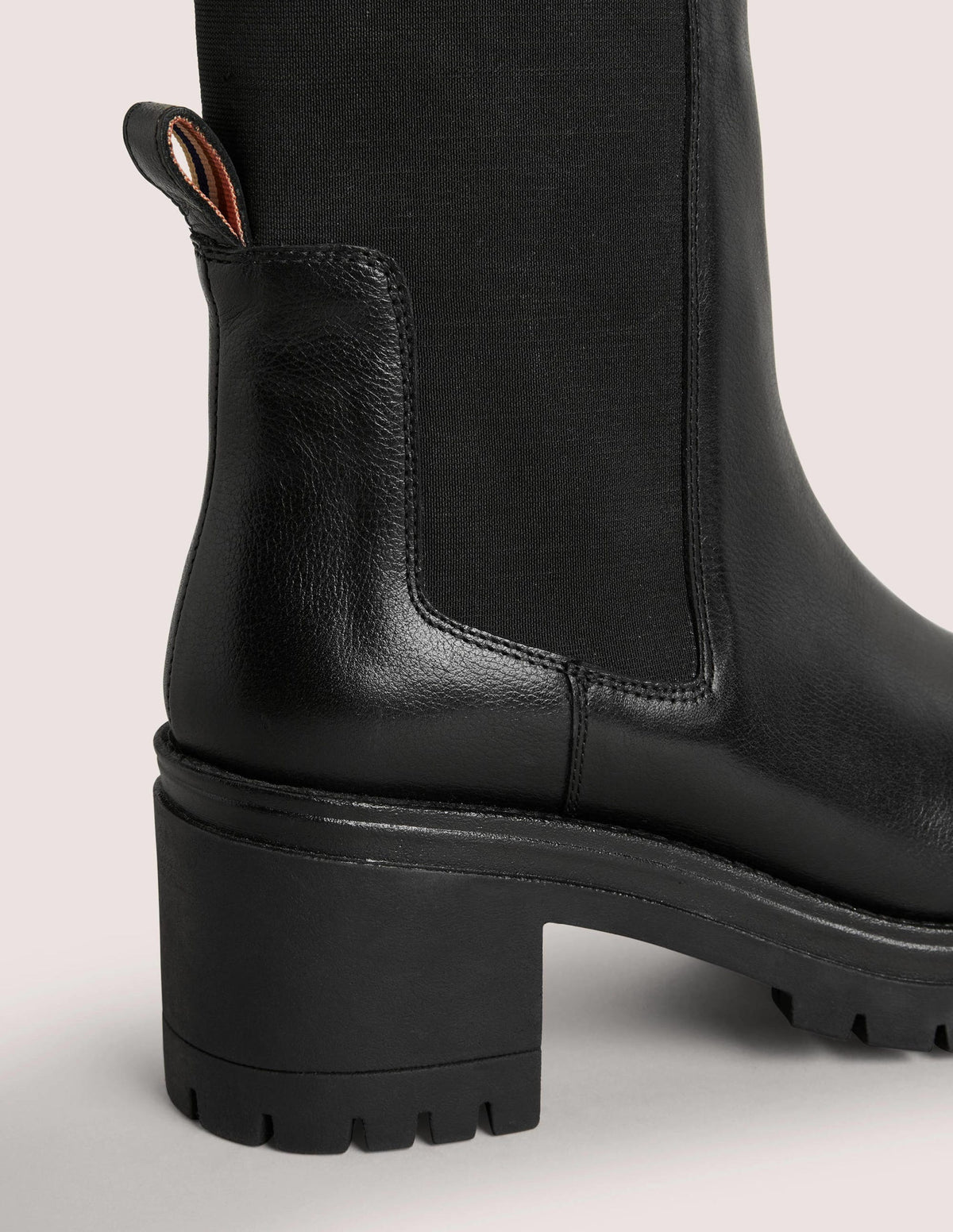 Chunky Heeled Chelsea Boots-Black - Image 3