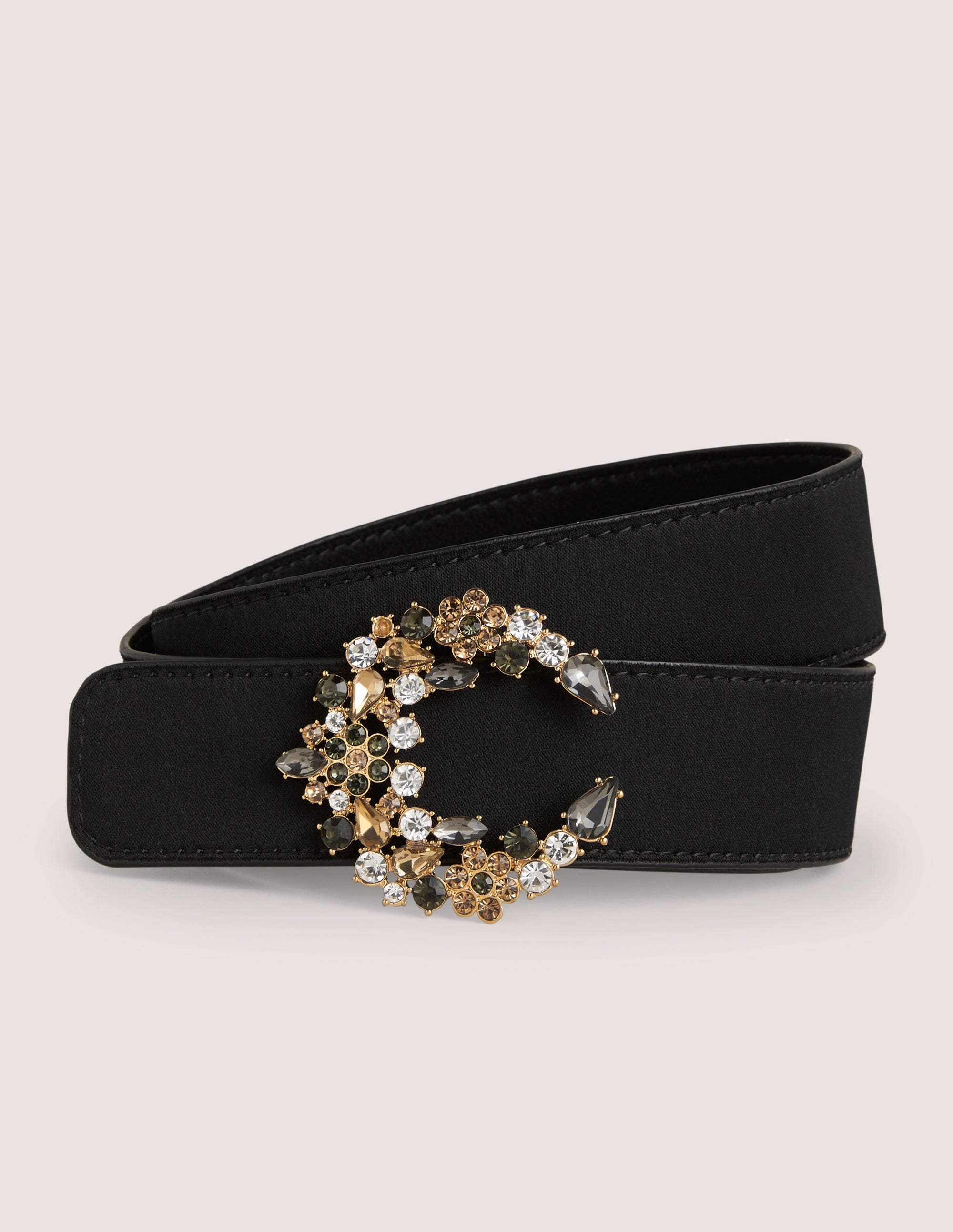 Jewel Cluster Waist Belt-Black - Image 1