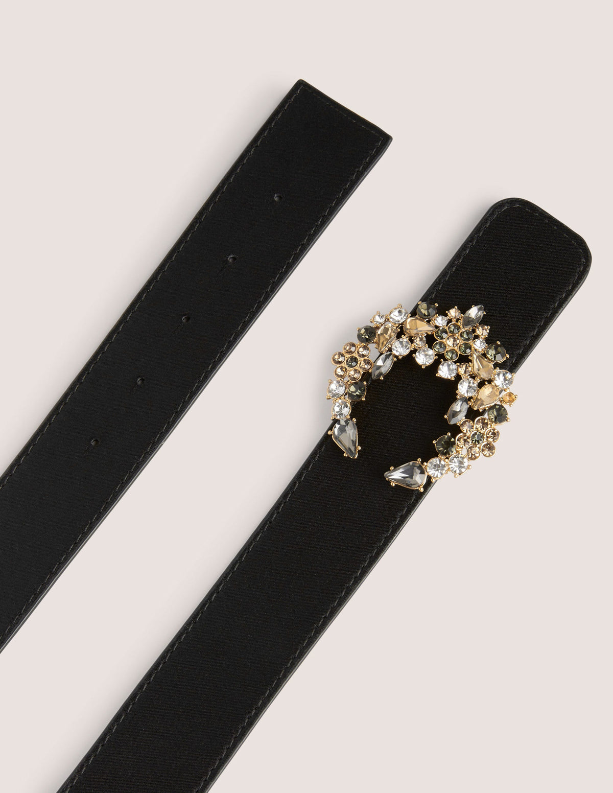 Jewel Cluster Waist Belt-Black - Image 2