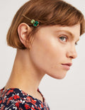 3 Pack Jewel Hair Slides-Pink