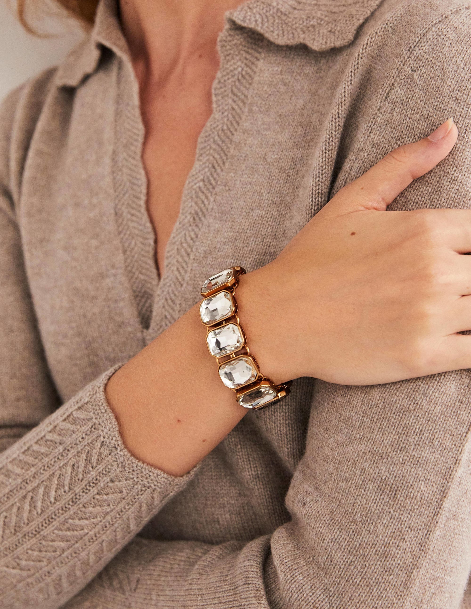 Jewelled Bracelet-Clear - Image 1