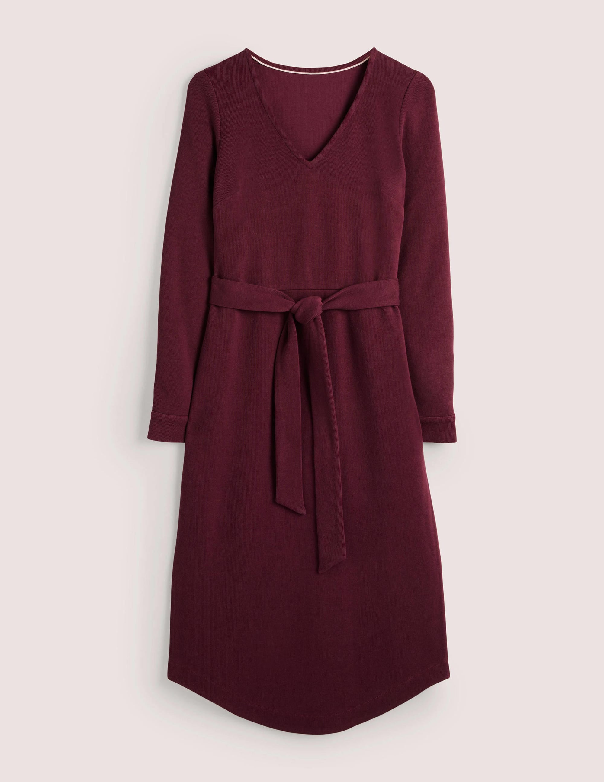 Column Jersey Midi Dress-Mulled Wine - Image 5