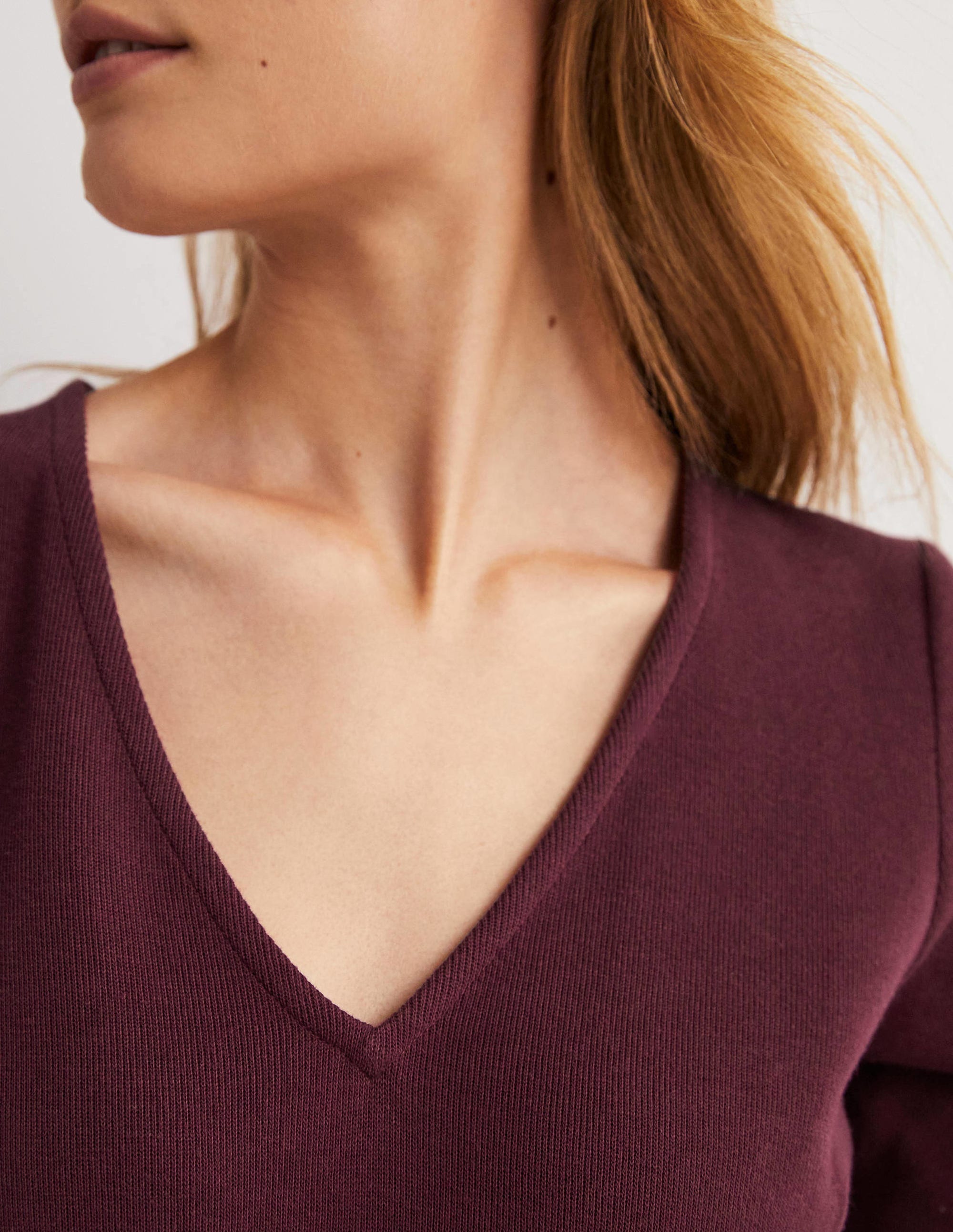 Column Jersey Midi Dress-Mulled Wine - Image 2