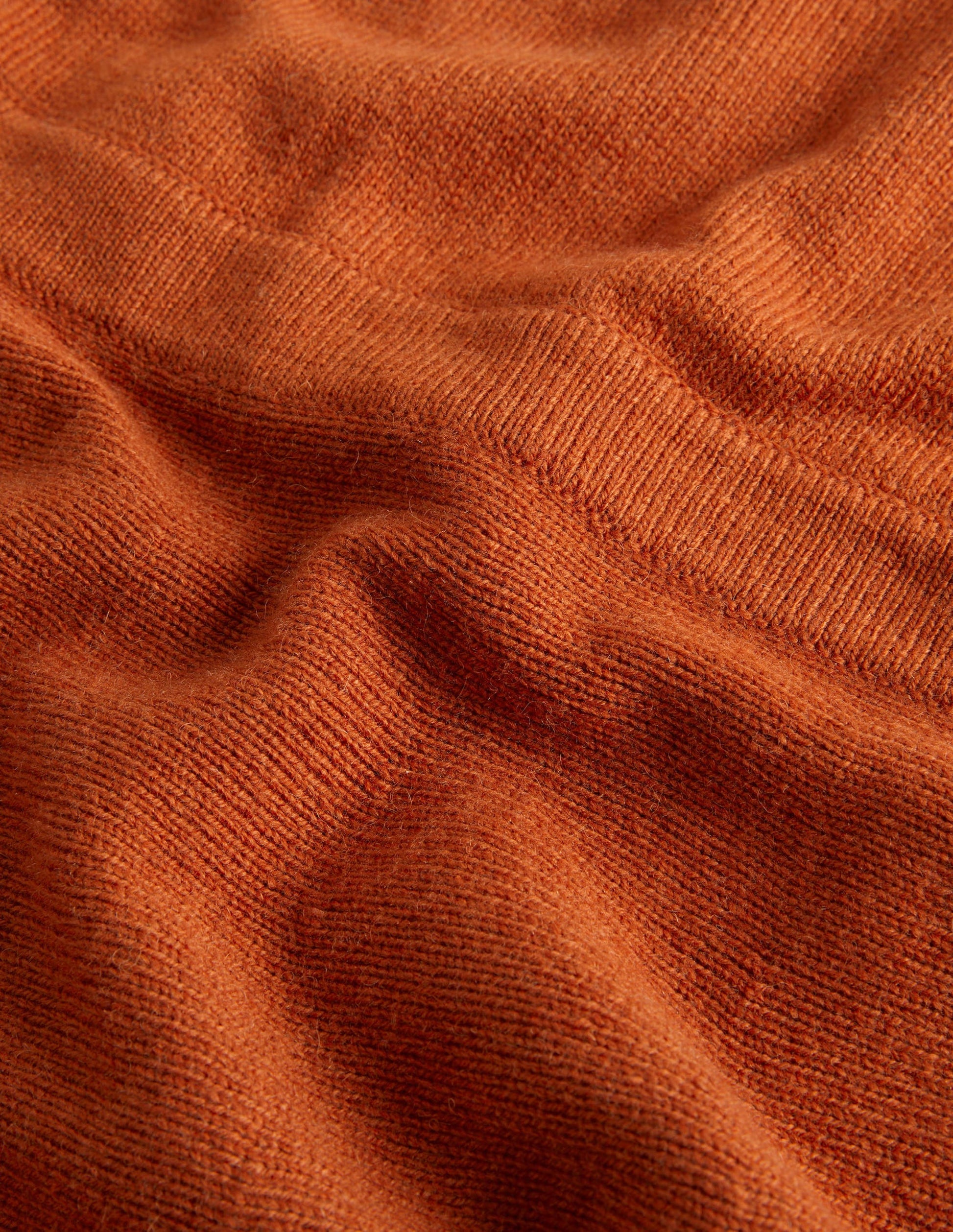 Square Neck Knitted Dress-Copper Red-7