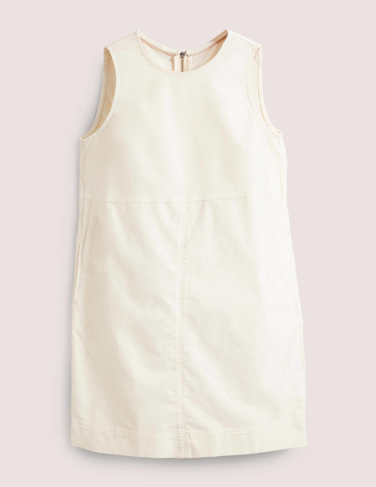 Evie Cord Shift Dress-Ecru - Image 6