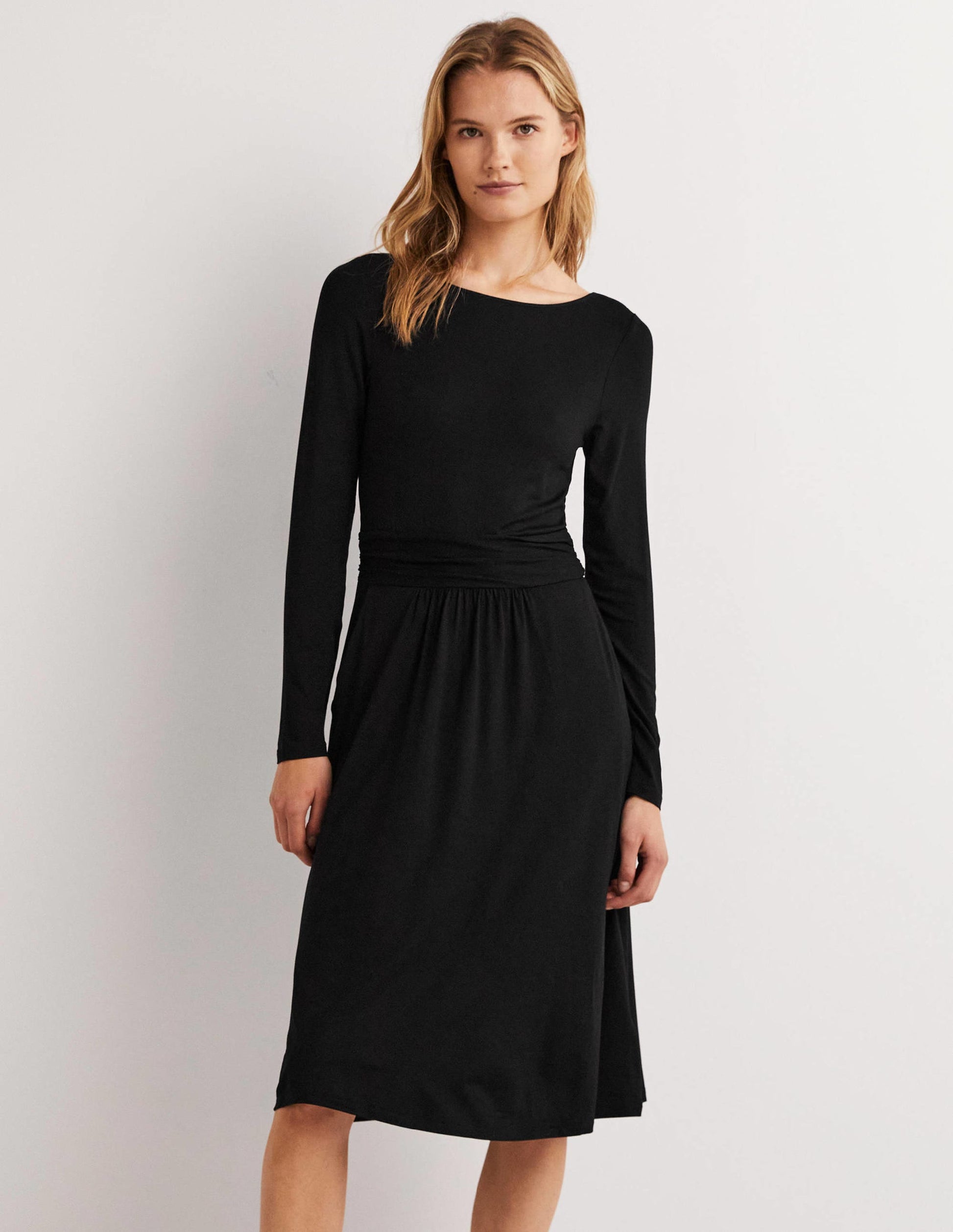Abigail Jersey Dress-Black-1