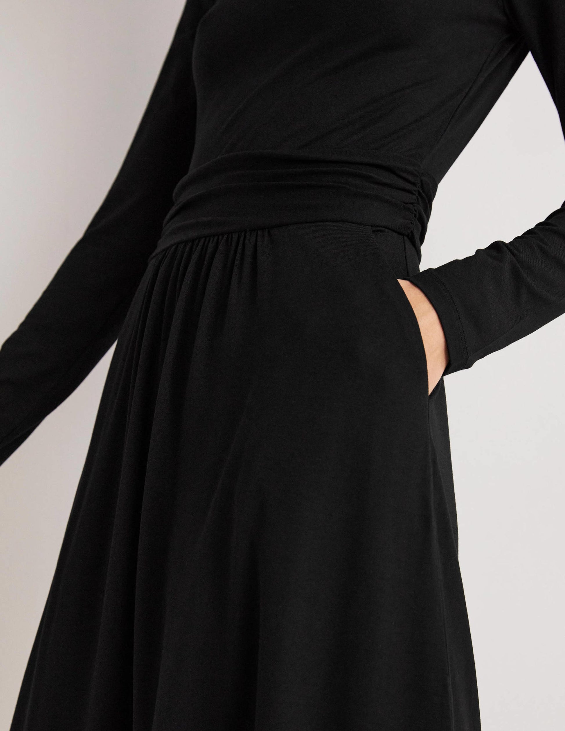 Abigail Jersey Dress-Black-2