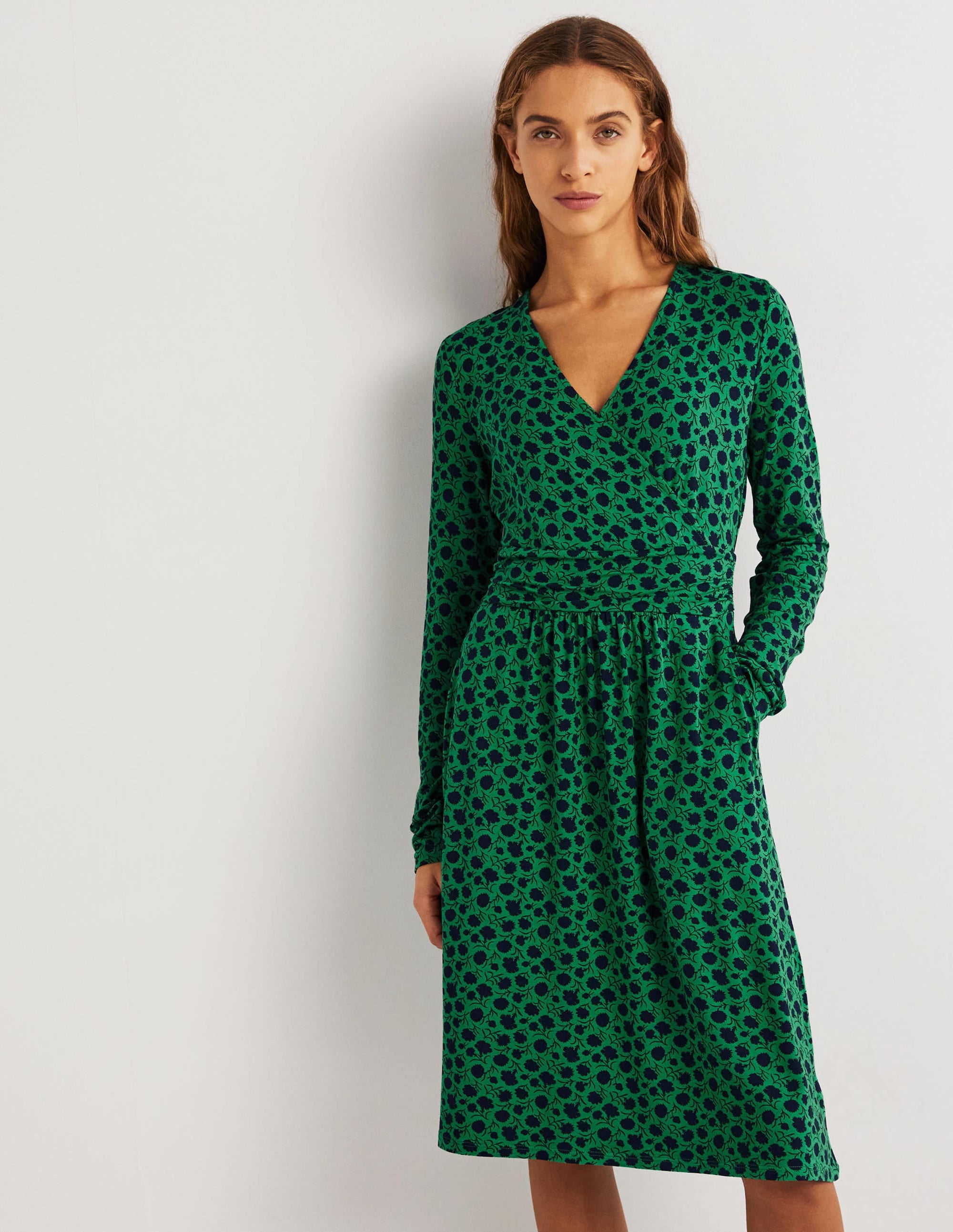 Layla Jersey Dress-Sapling, Leafy Bud - Image 1