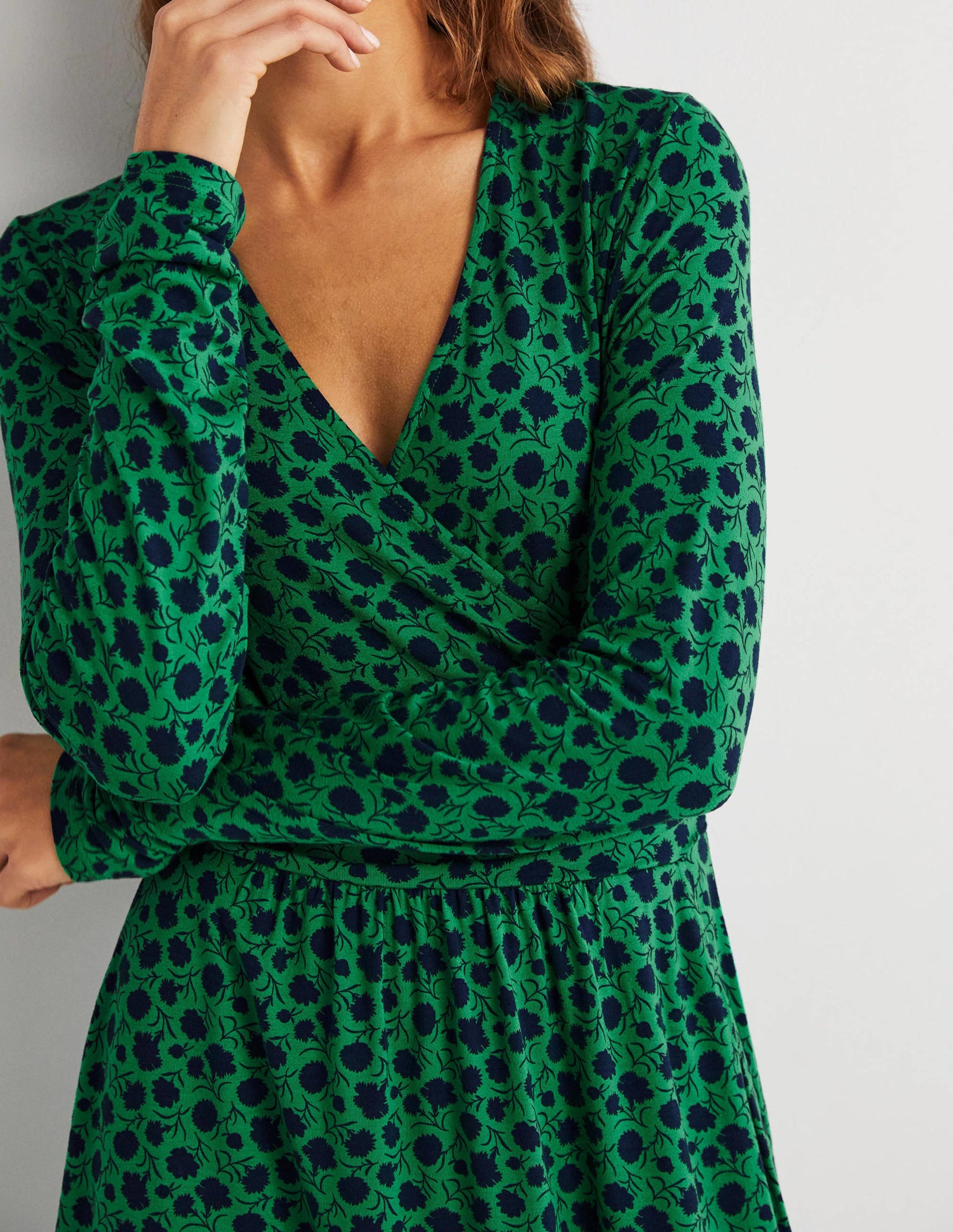 Layla Jersey Dress-Sapling, Leafy Bud-2