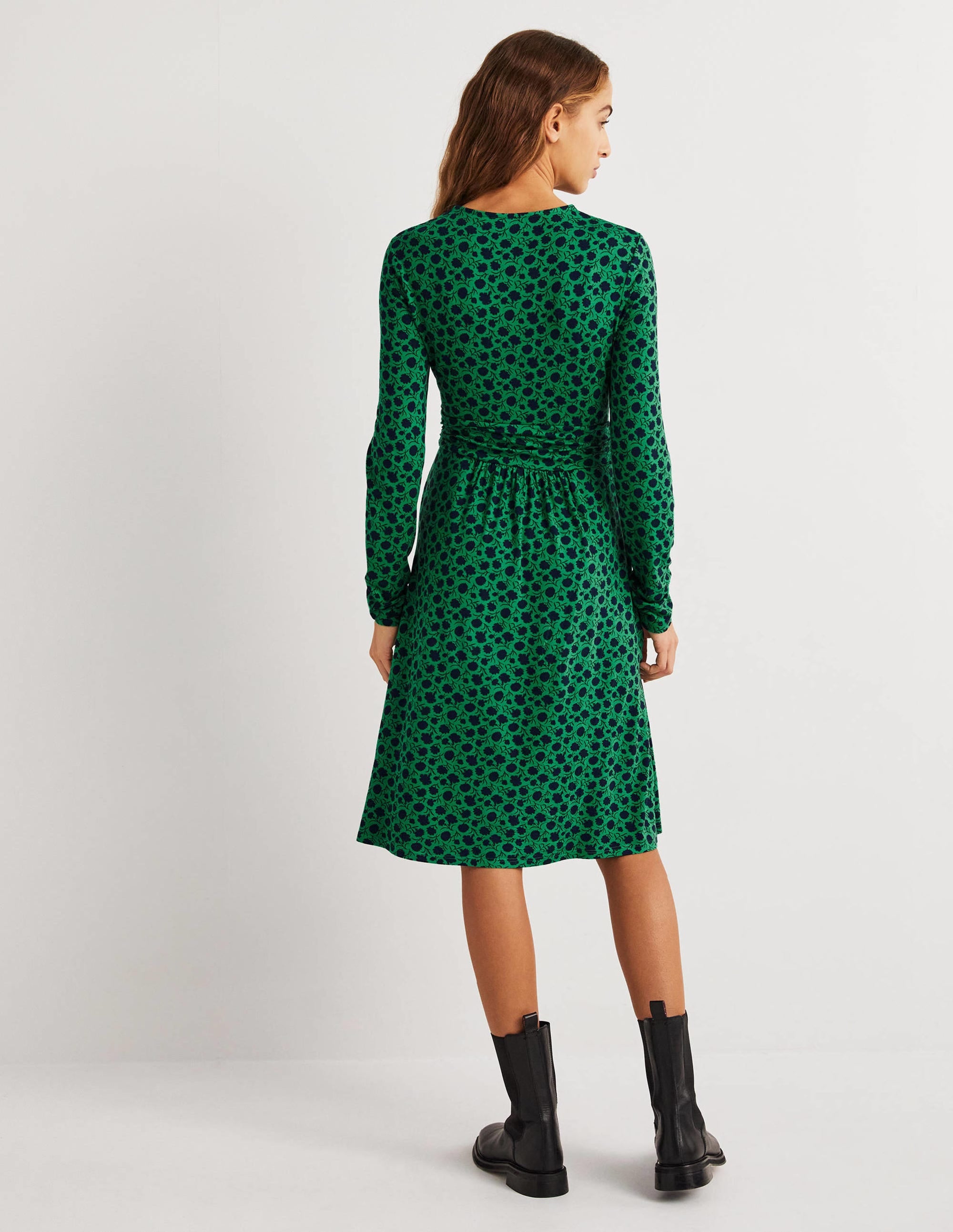 Layla Jersey Dress-Sapling, Leafy Bud - Image 3