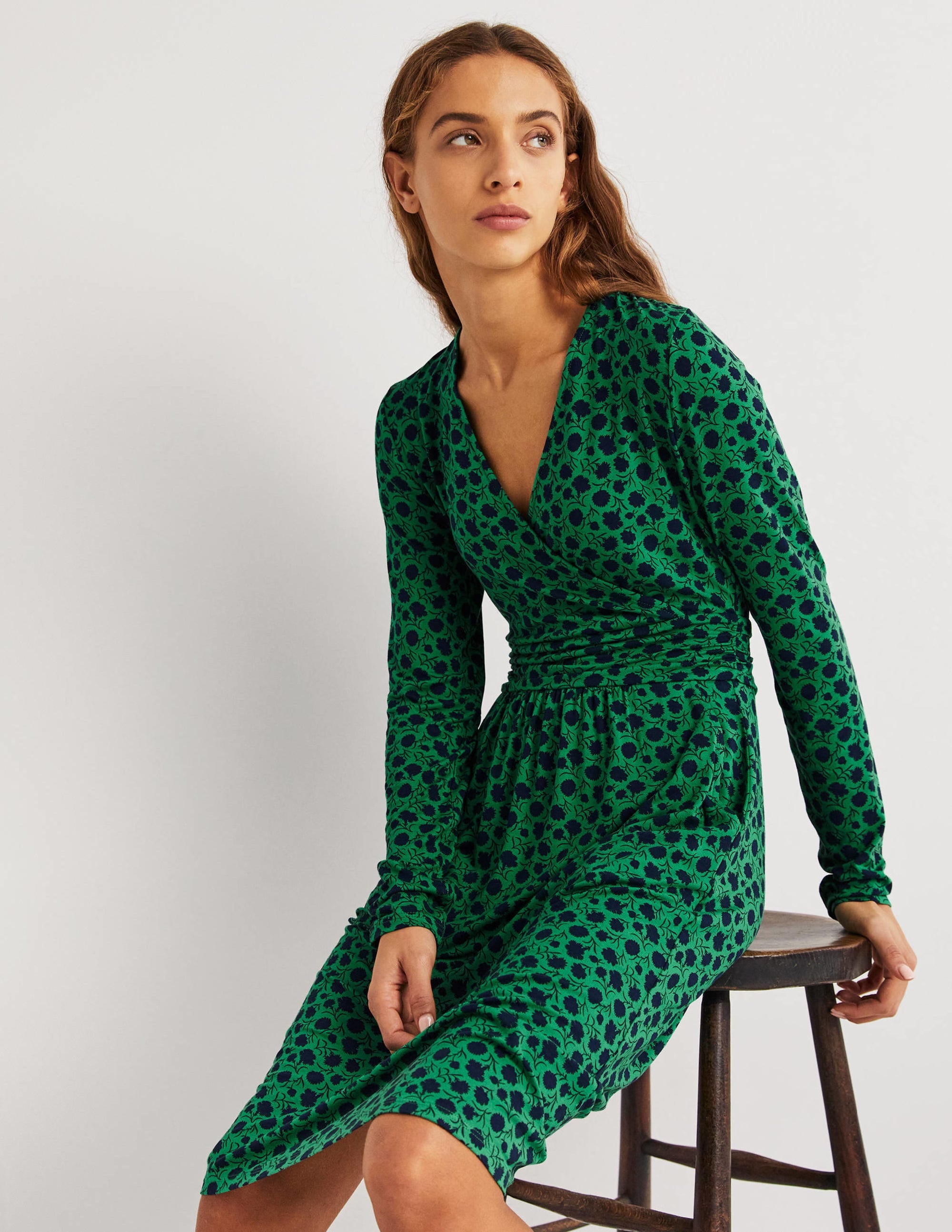 Layla Jersey Dress-Sapling, Leafy Bud - Image 4