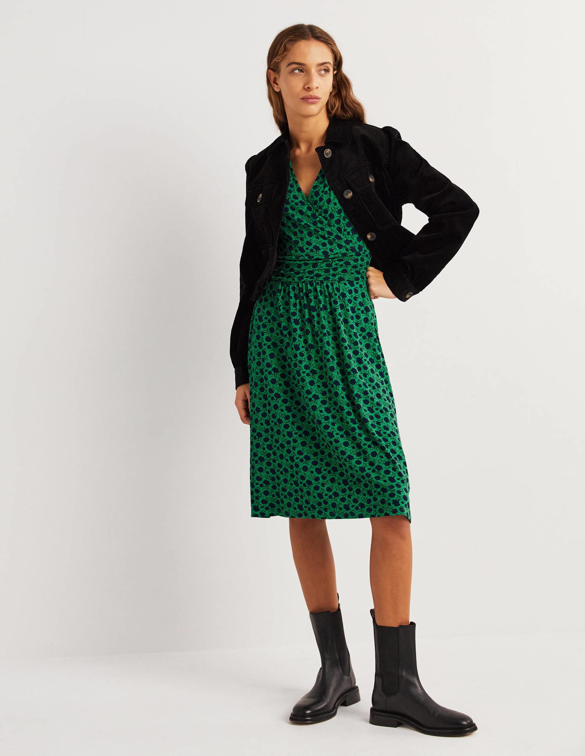 Layla Jersey Dress-Sapling, Leafy Bud - Image 5