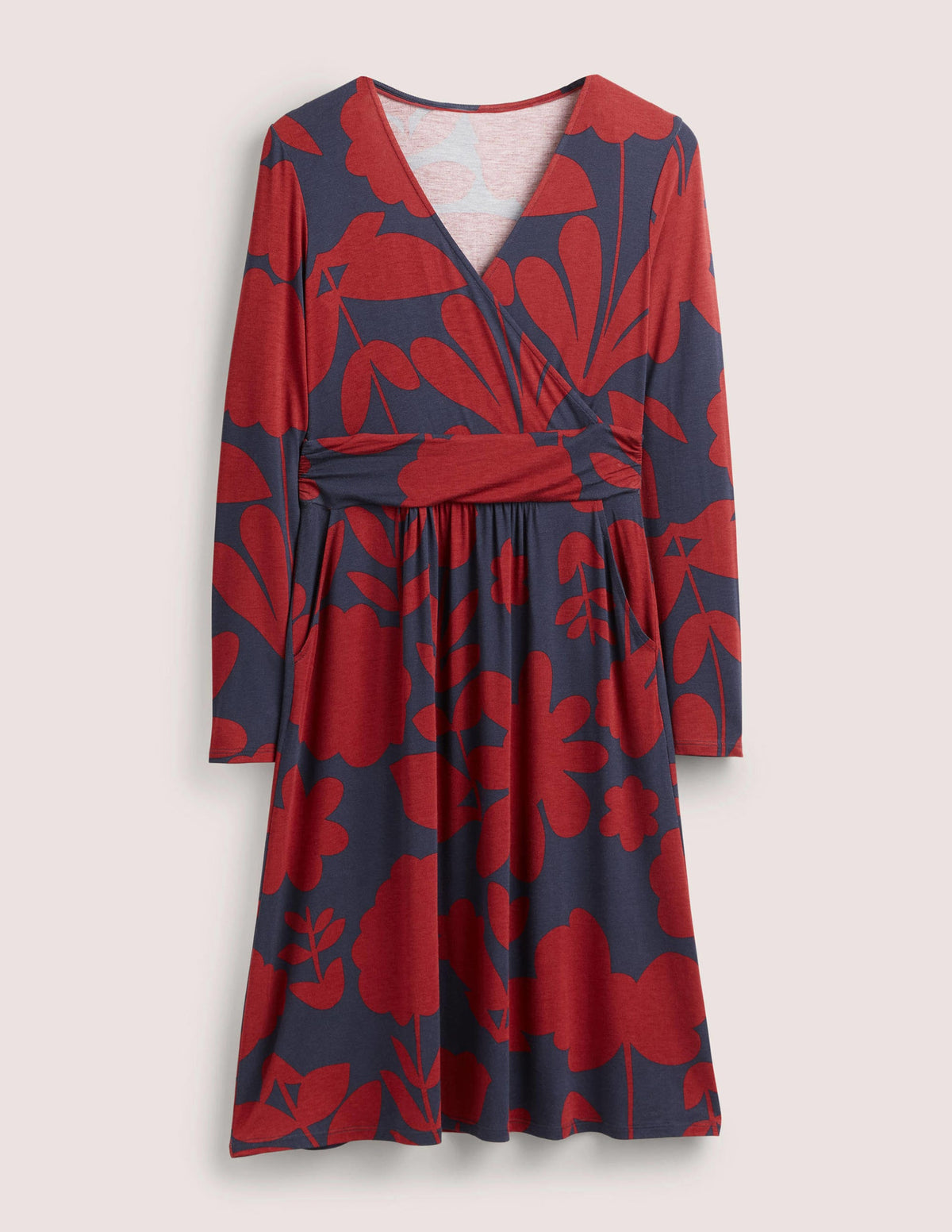 Layla Jersey Dress-Winterberry, Flora Bloom - Image 5