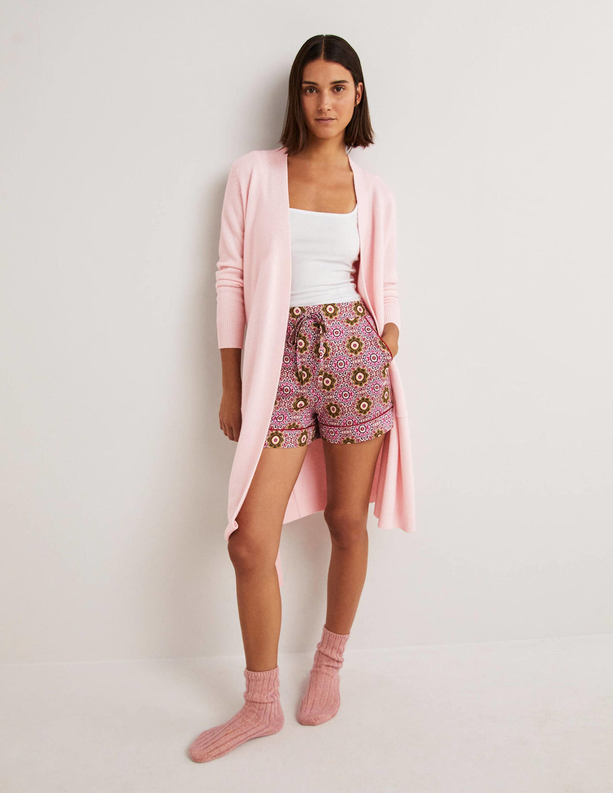 Cashmere Robe-Boto Pink-1