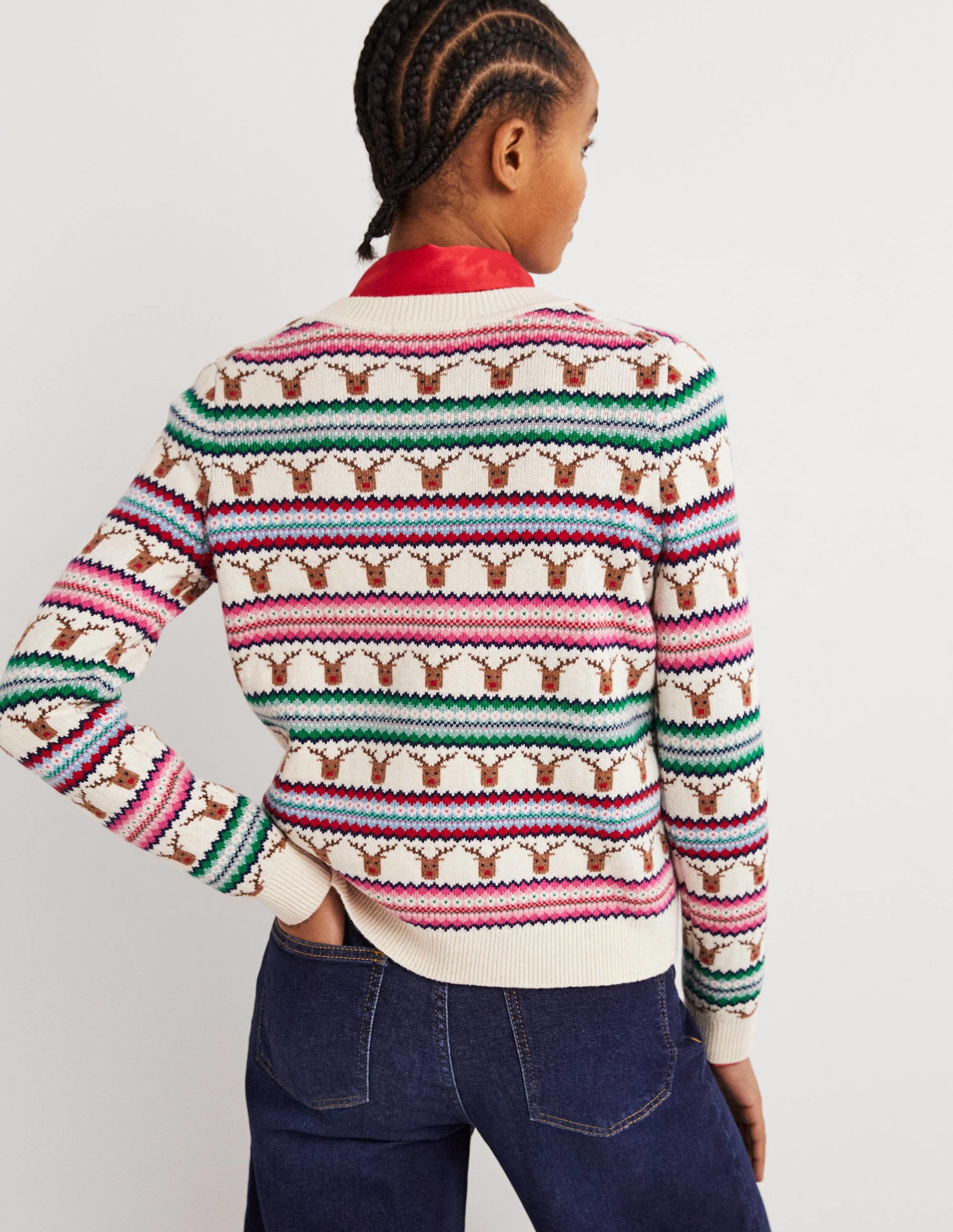 Reindeer Fair Isle Christmas Sweater-Reindeer Fair Isle - Image 3
