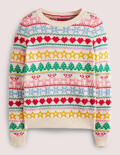 Festive Fair Isle Christmas Sweater-Multi Christmas Fair Isle-8