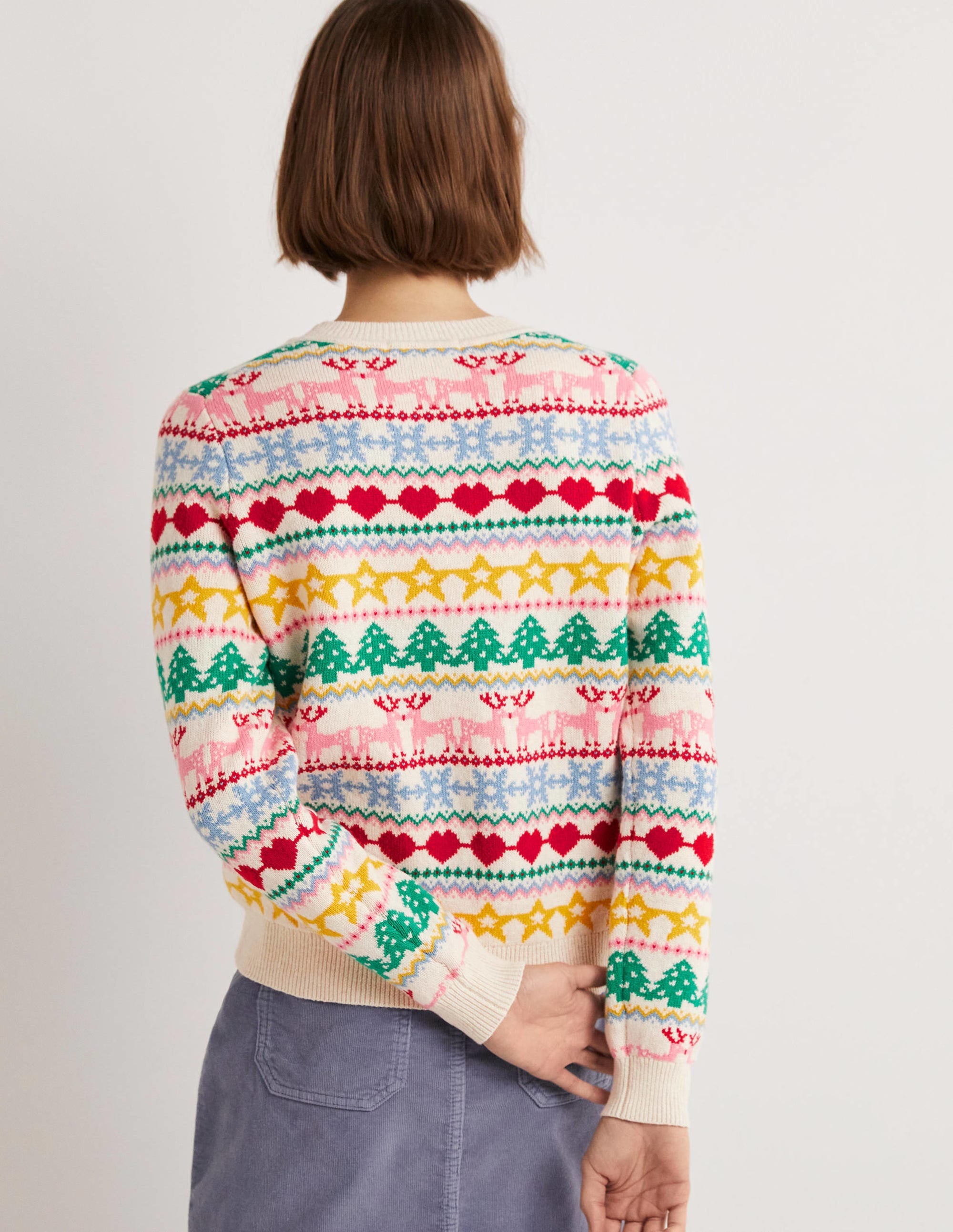 Festive Fair Isle Christmas Sweater-Multi Christmas Fair Isle - Image 3