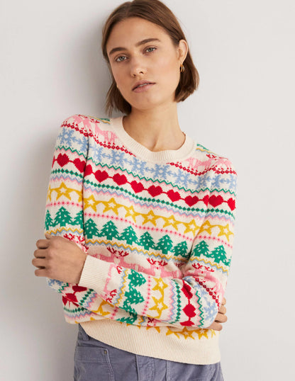 Festive Fair Isle Christmas Sweater-Multi Christmas Fair Isle-4