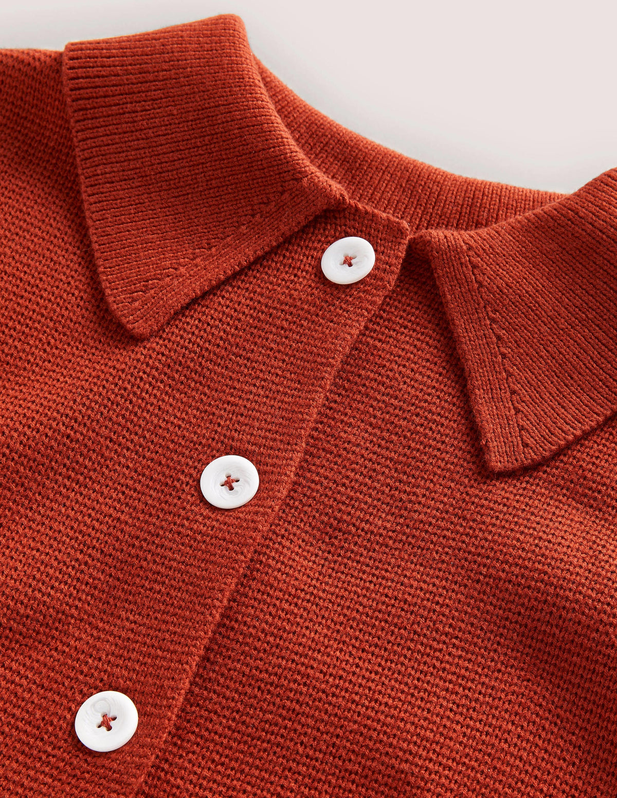 Charlotte Collared Cardigan-Rust - Image 7