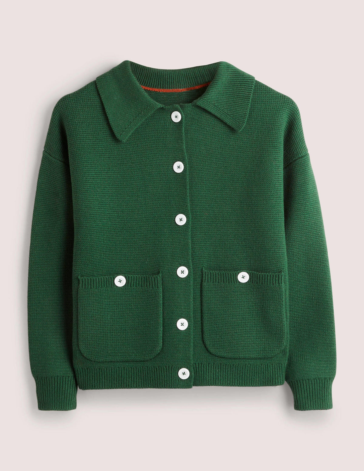Charlotte Collared Cardigan-Hunter Green-6