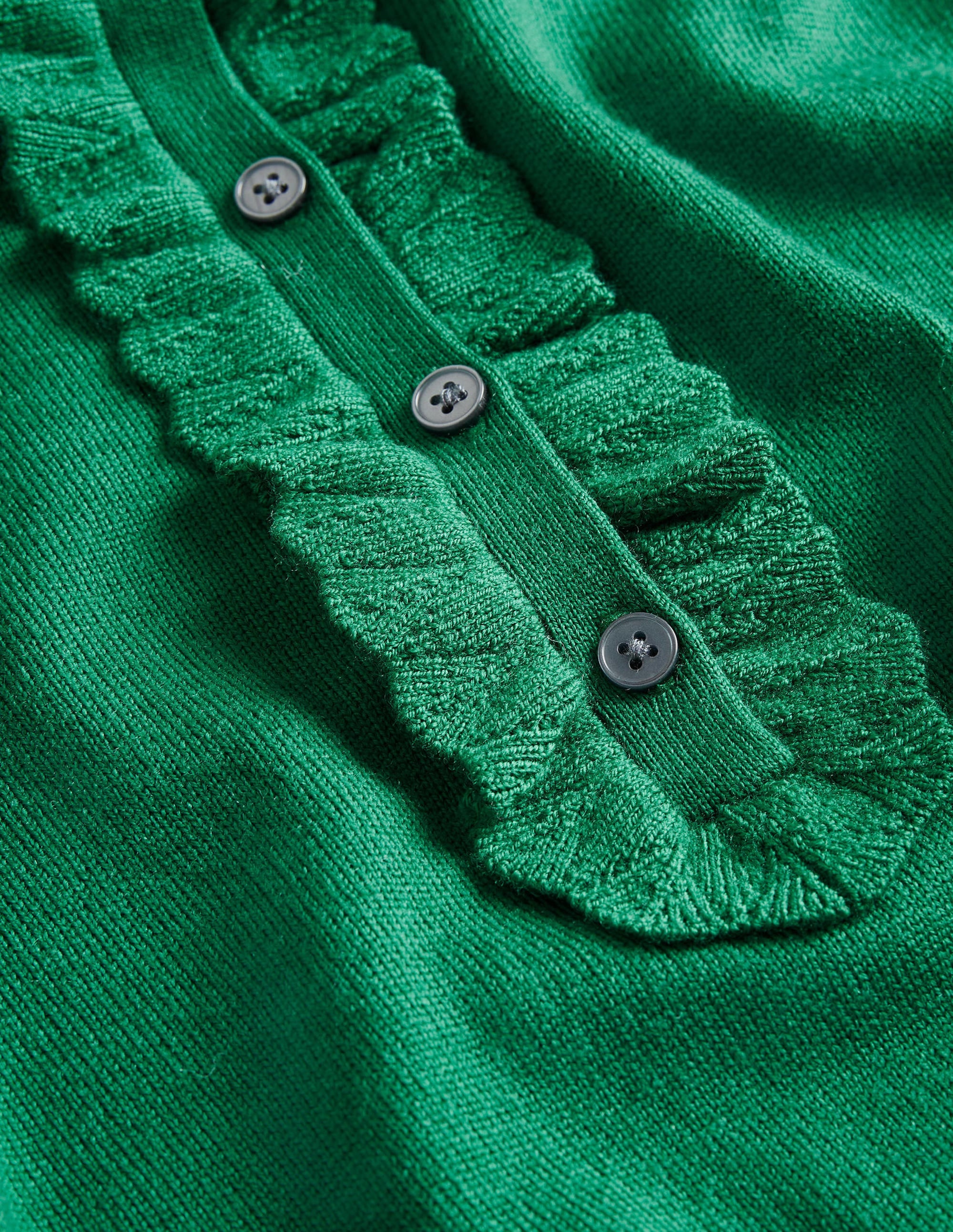 Button Front Merino Sweater-Trekking Green - Image 5