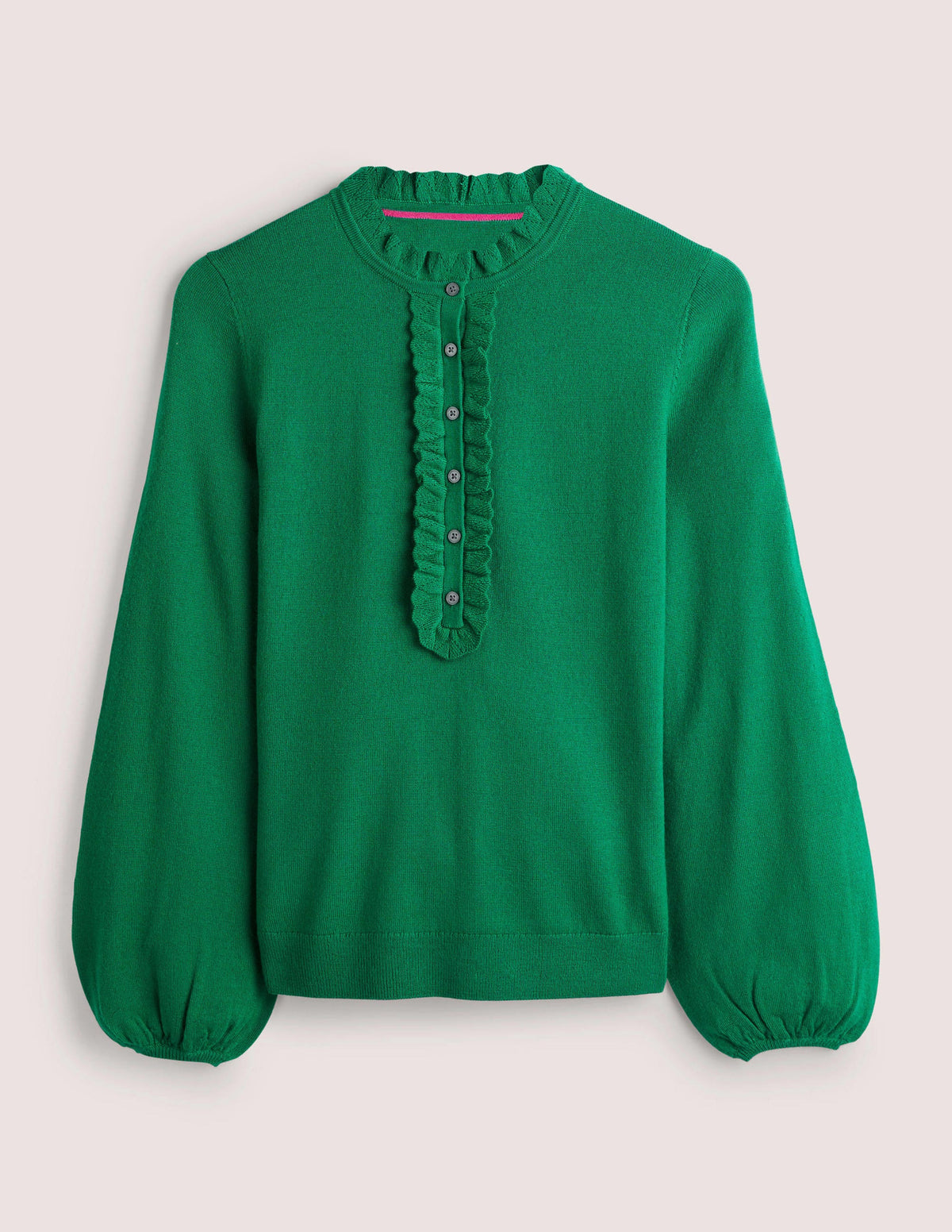 Button Front Merino Sweater-Trekking Green-6