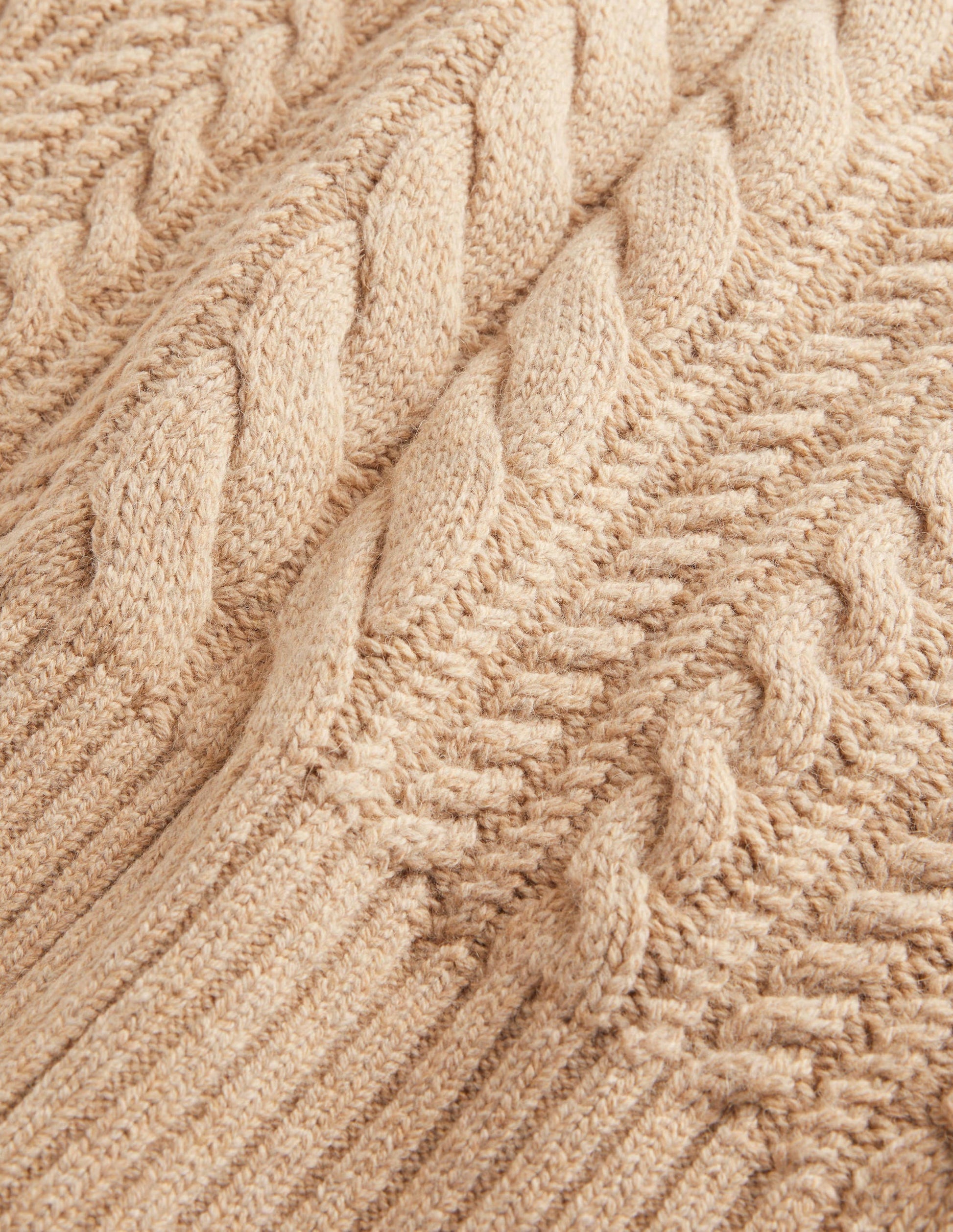 Cable Knit Sweater-Chinchilla Melange-5