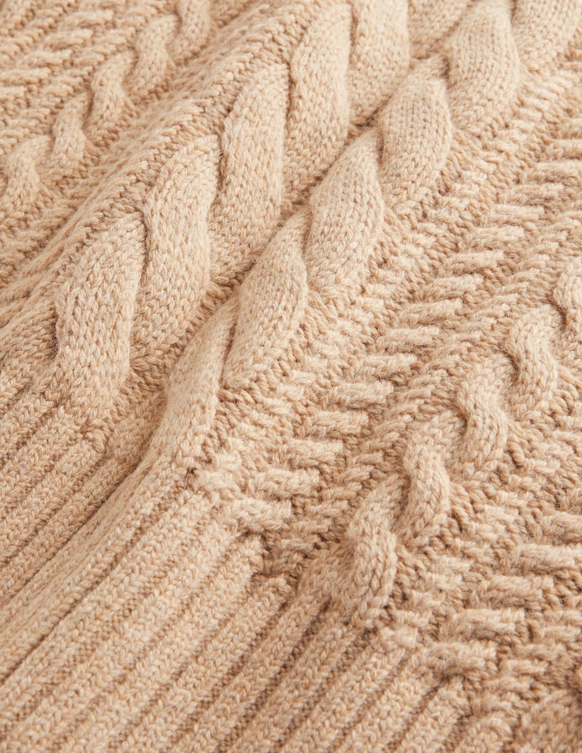 Cable Knit Sweater-Chinchilla Melange - Image 5