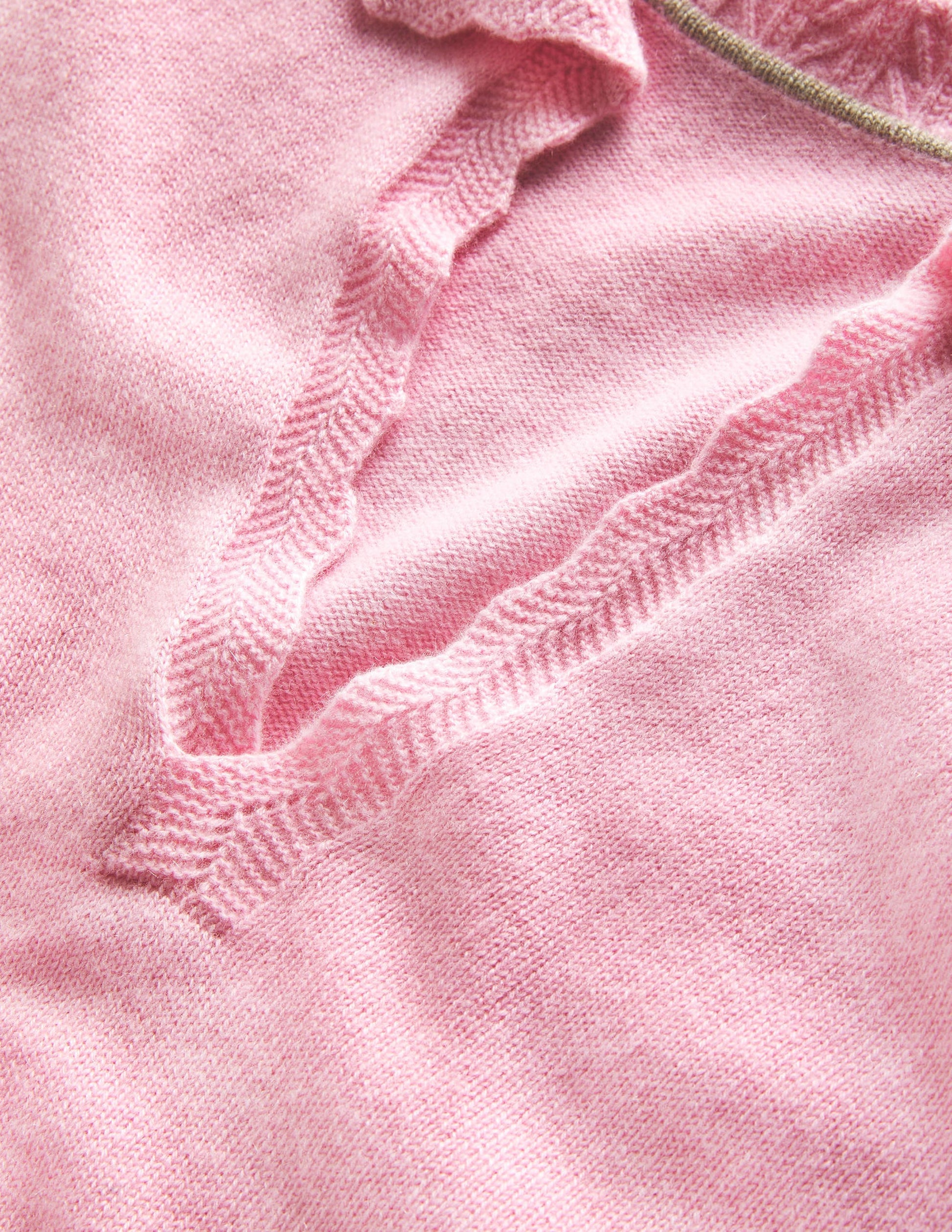 Cashmere Detail Collar Jumper-Cameo Pink-7