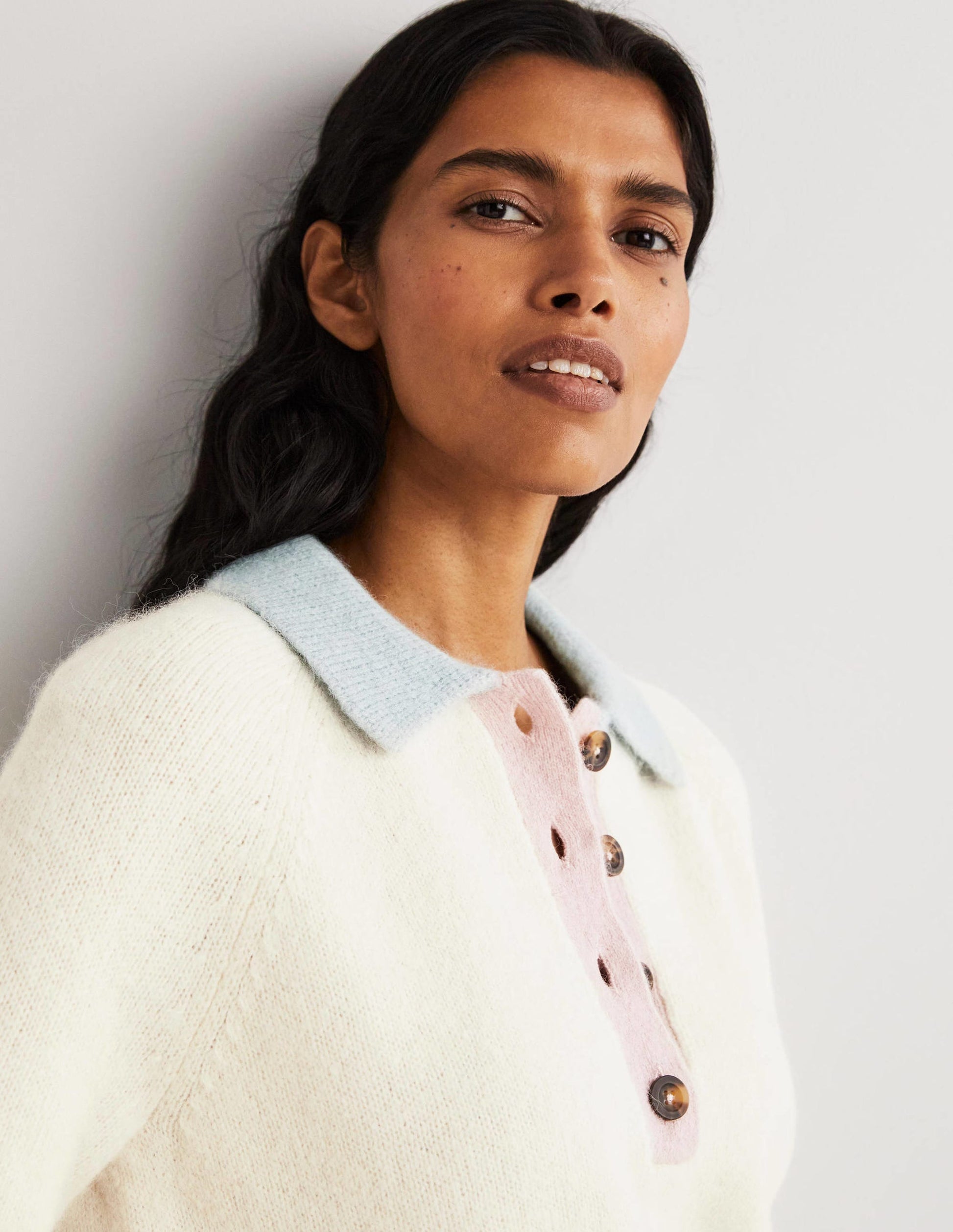 Fluffy Henley Sweater-Ivory, Surf-2