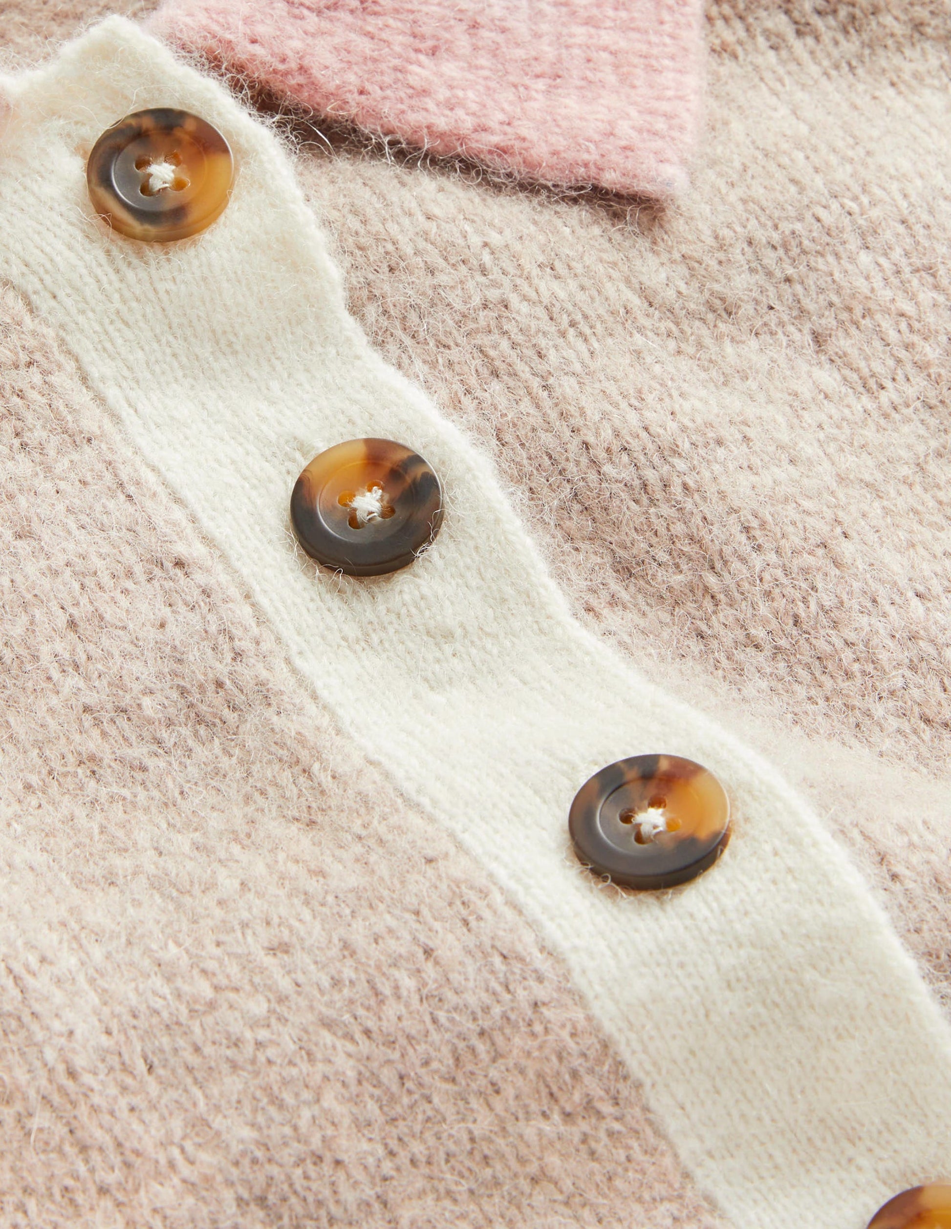 Fluffy Henley Sweater-Mink Melange, Pink Frosting-6