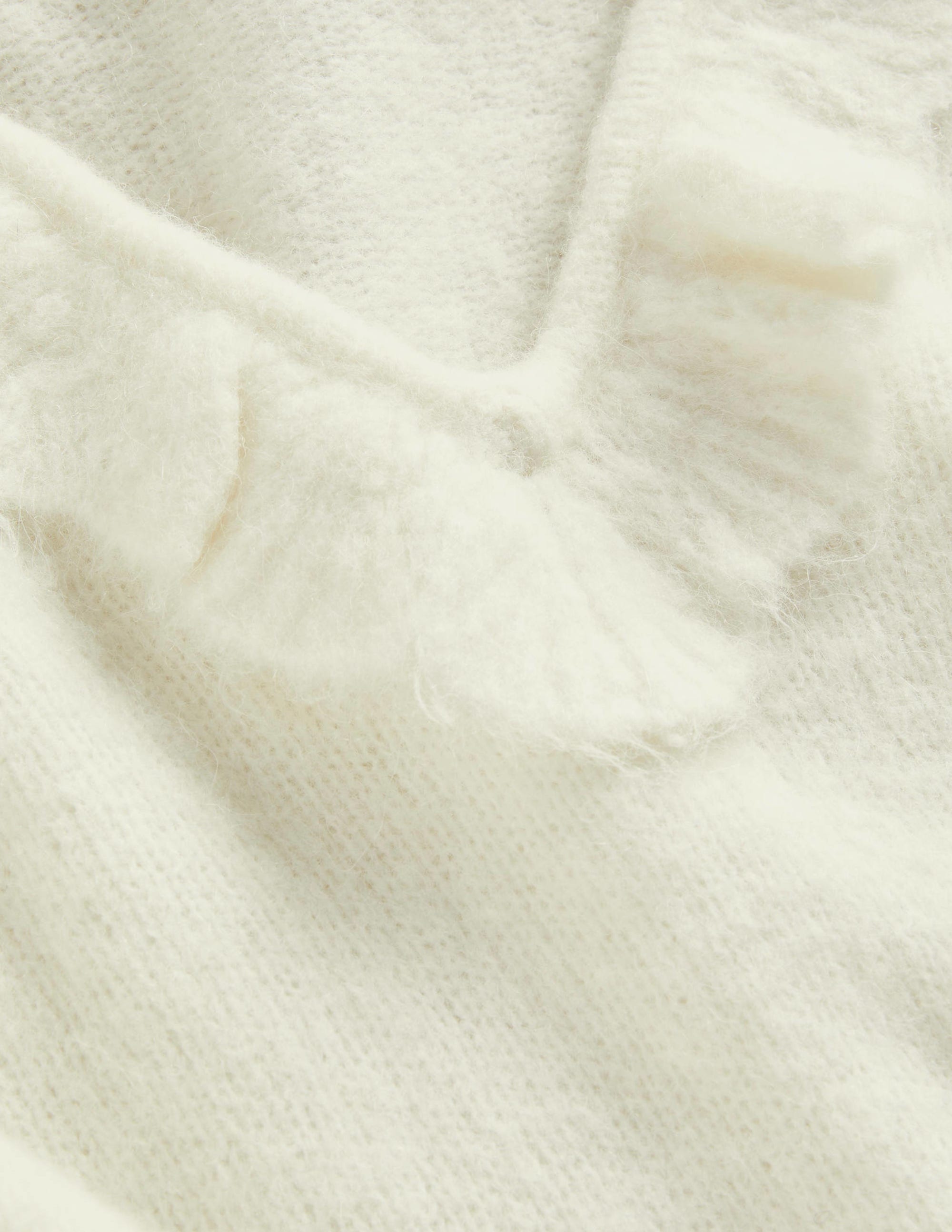 Fluffy Frill Sweater-Ivory - Image 6