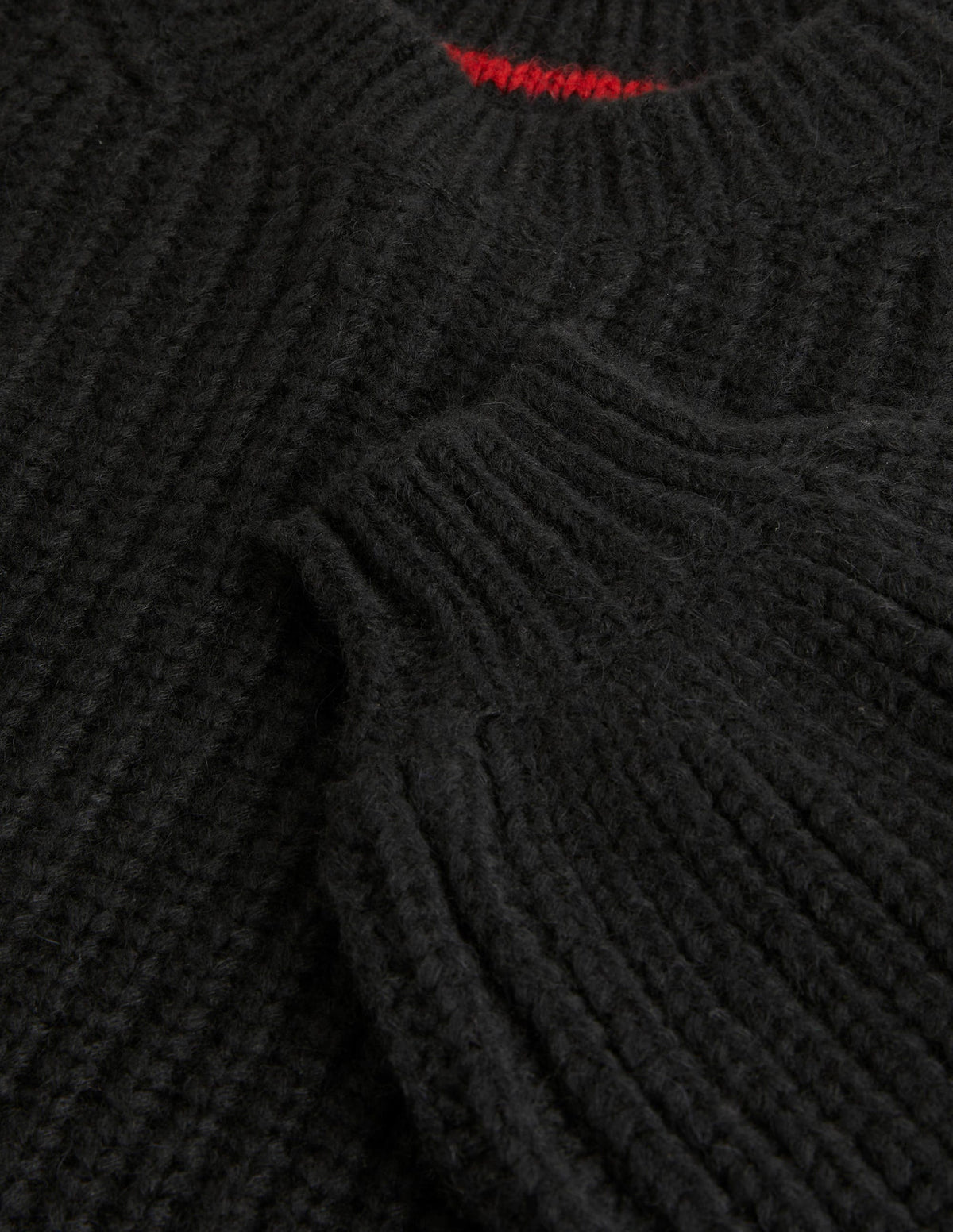 Chunky Ribbed Sweater-Black - Image 5