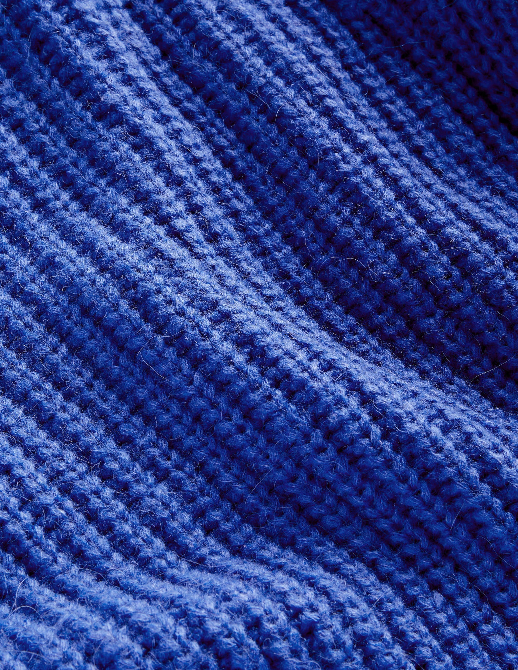 Chunky Ribbed Sweater-Cobalt Blue - Image 6