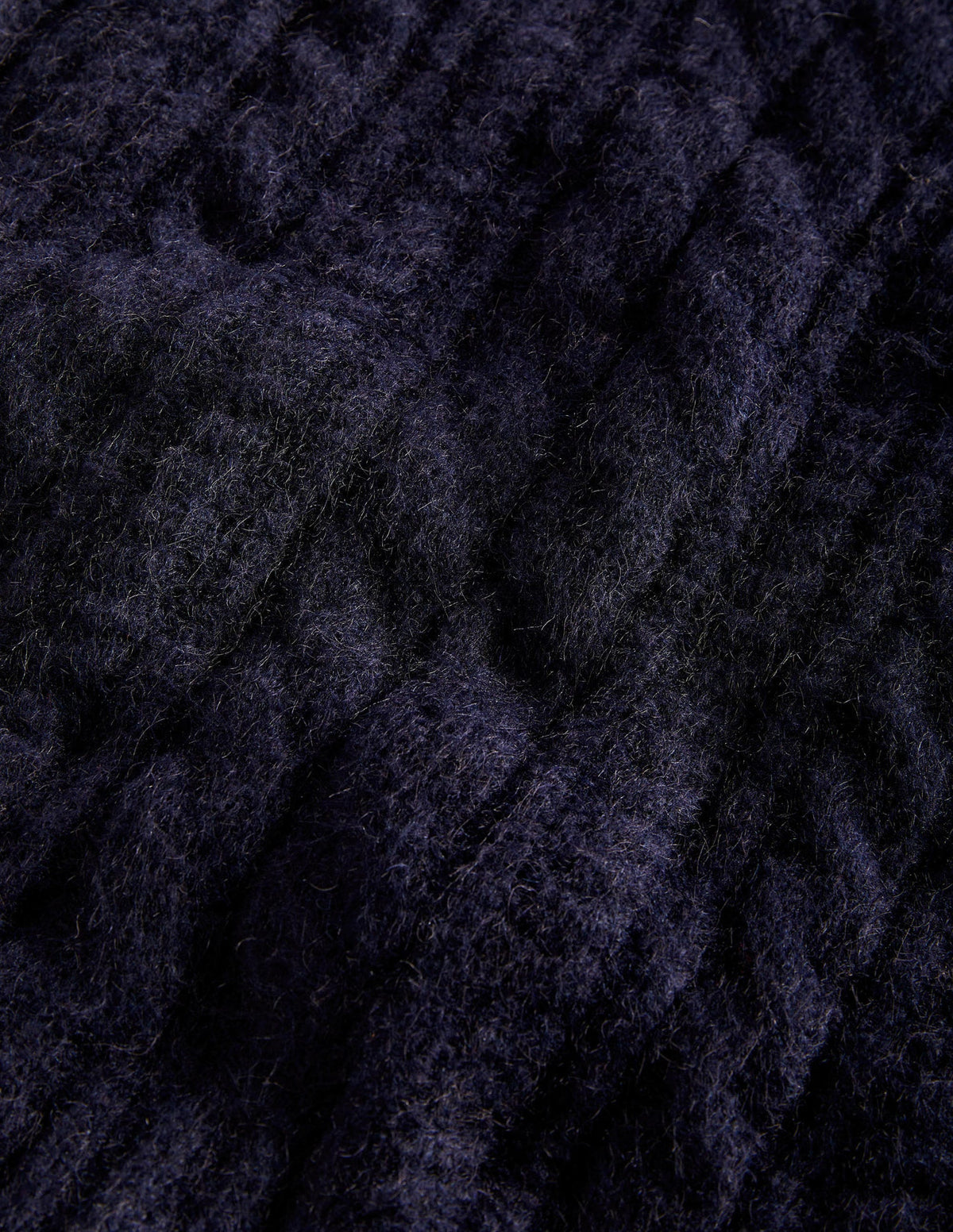 Relaxed Cable Sweater Vest-Navy - Image 6