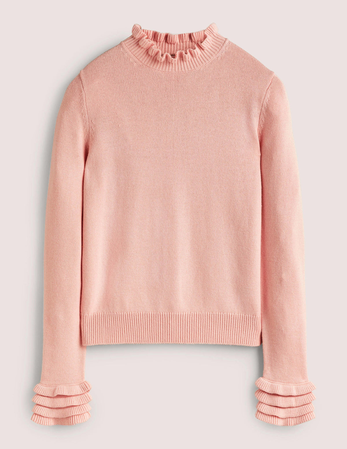 Layered Frill Sweater-Pink Frosting-5