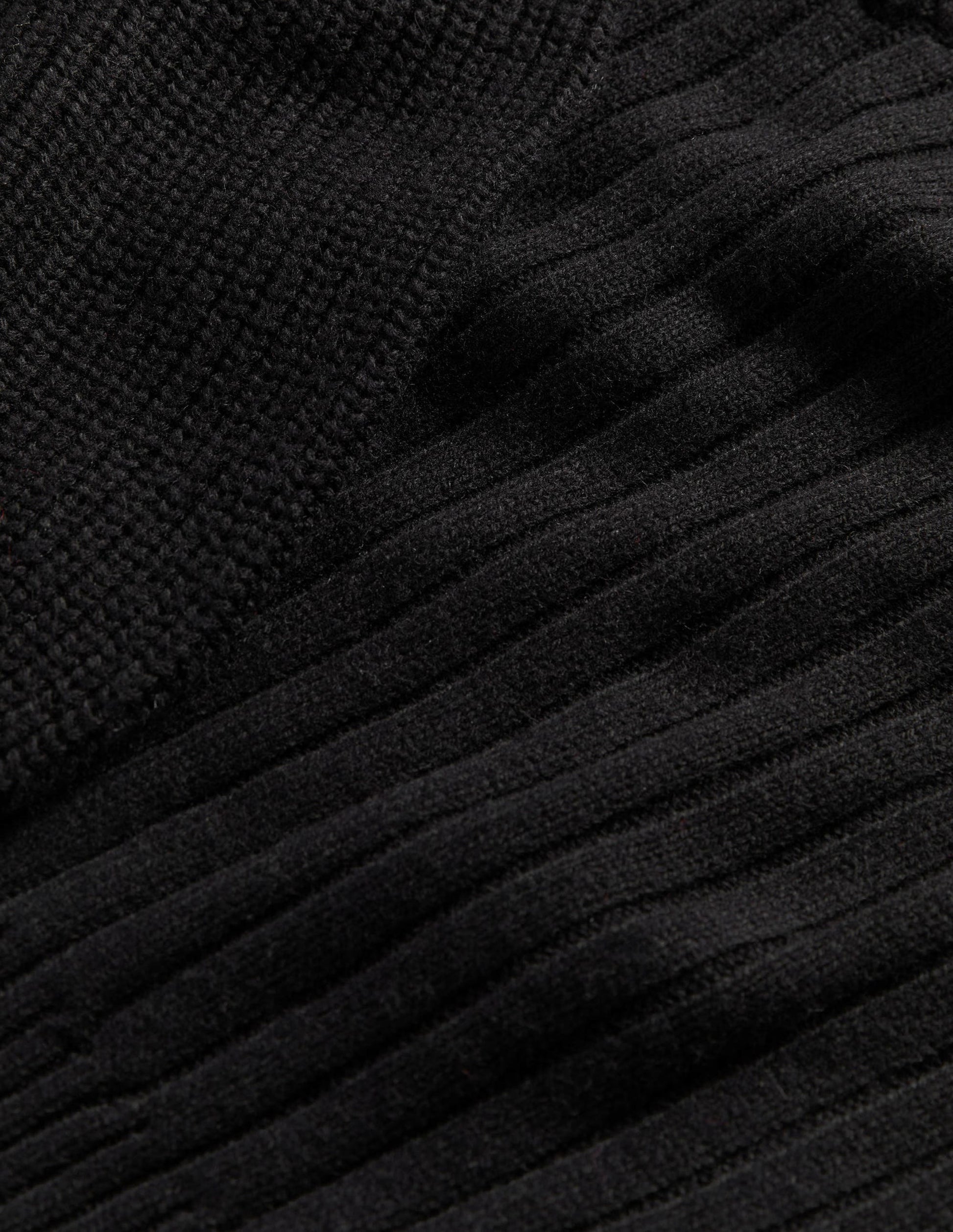 Sweetheart Blouson Sweater-Black-6