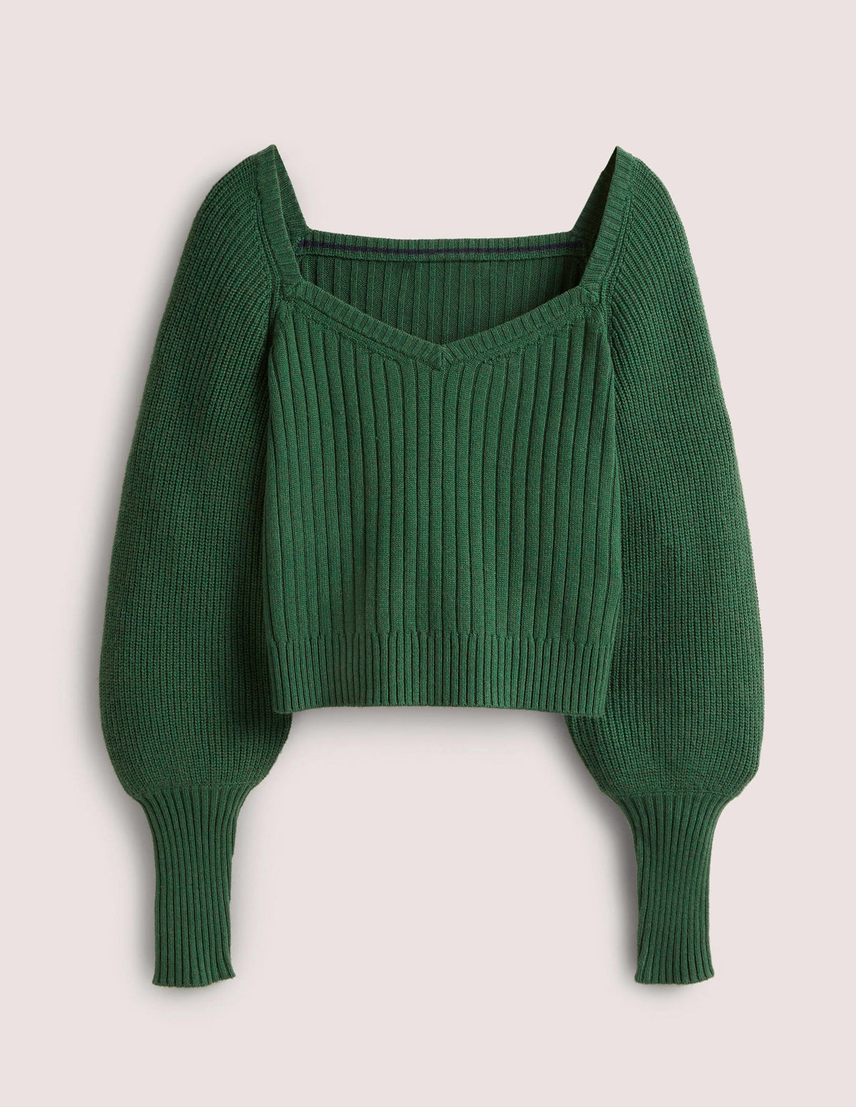 Sweetheart Blouson Sweater-Hunter Green-6