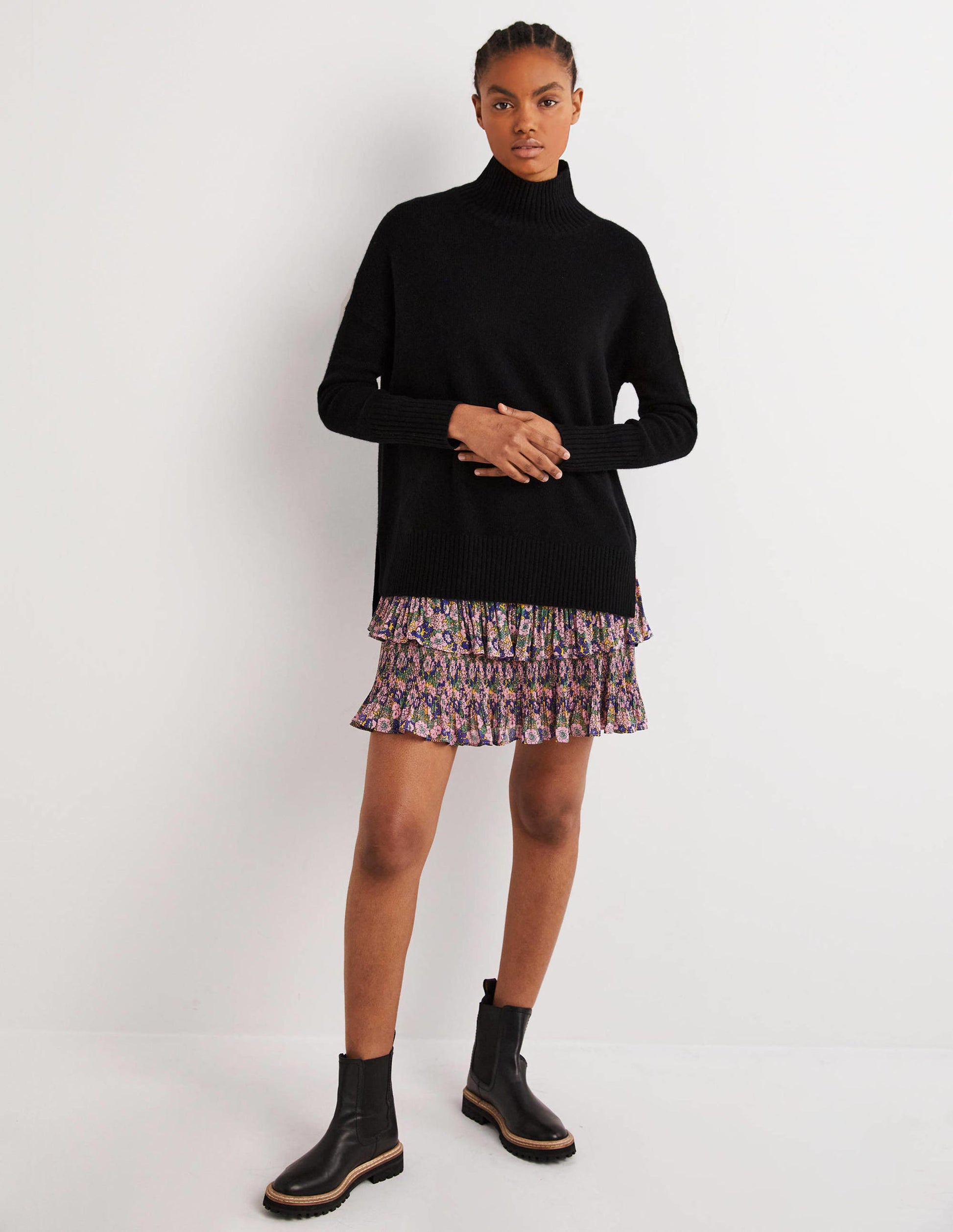 Jessica Oversized Sweater-Black-1