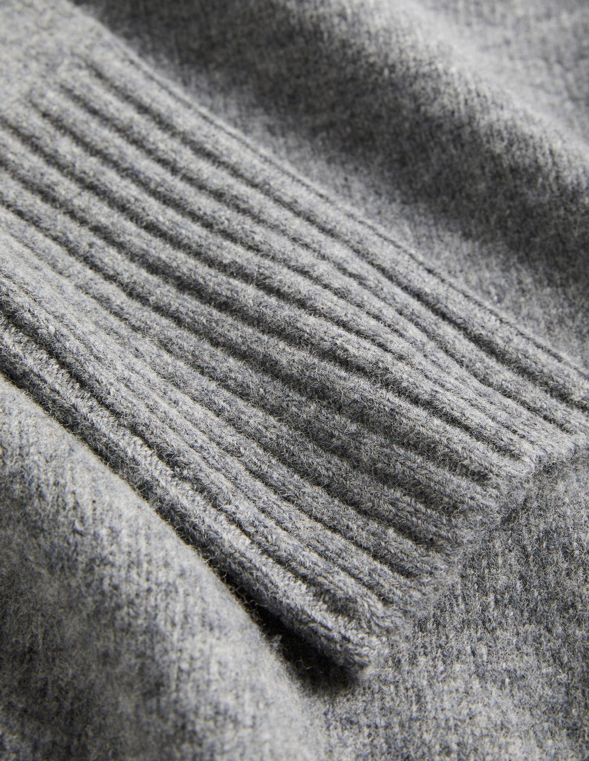 Jessica Oversized Sweater-Light Charcoal Melange-7